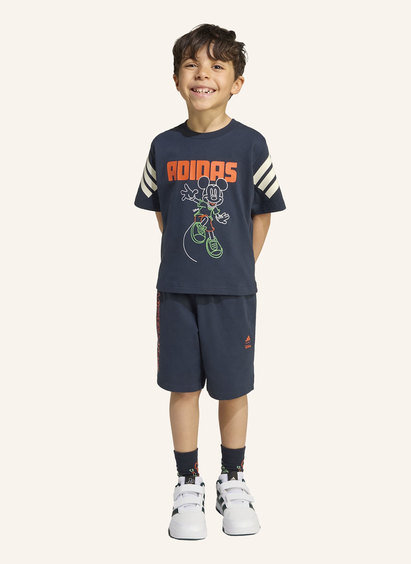 adidas DISNEY MICKY MAUS T-SHIRT-SET KINDER: SCHWARZ/ WEISS/ ORANGE
