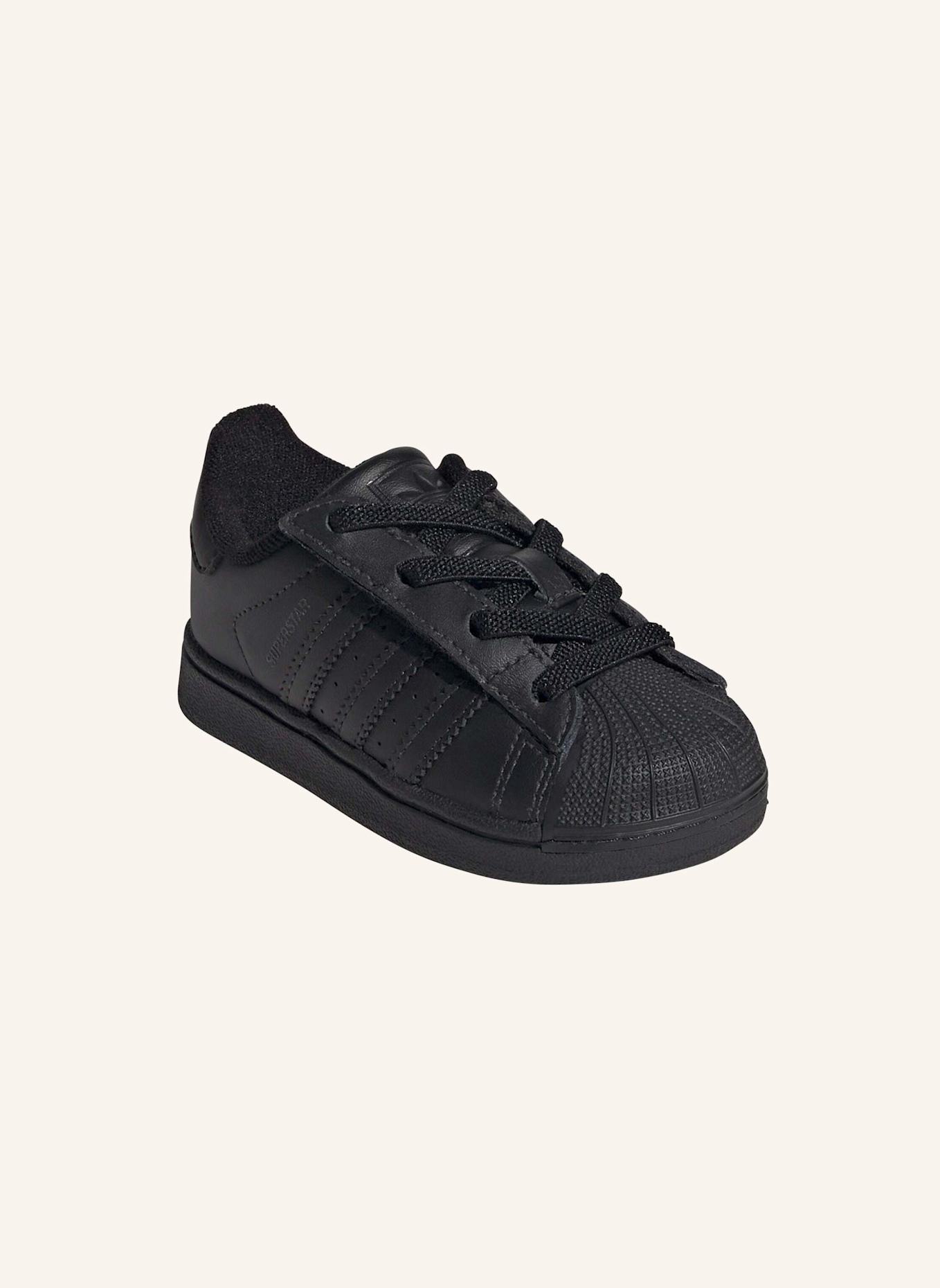 adidas Originals SUPERSTAR II ELASTIC LACE KIDS SCHUH: SCHWARZ