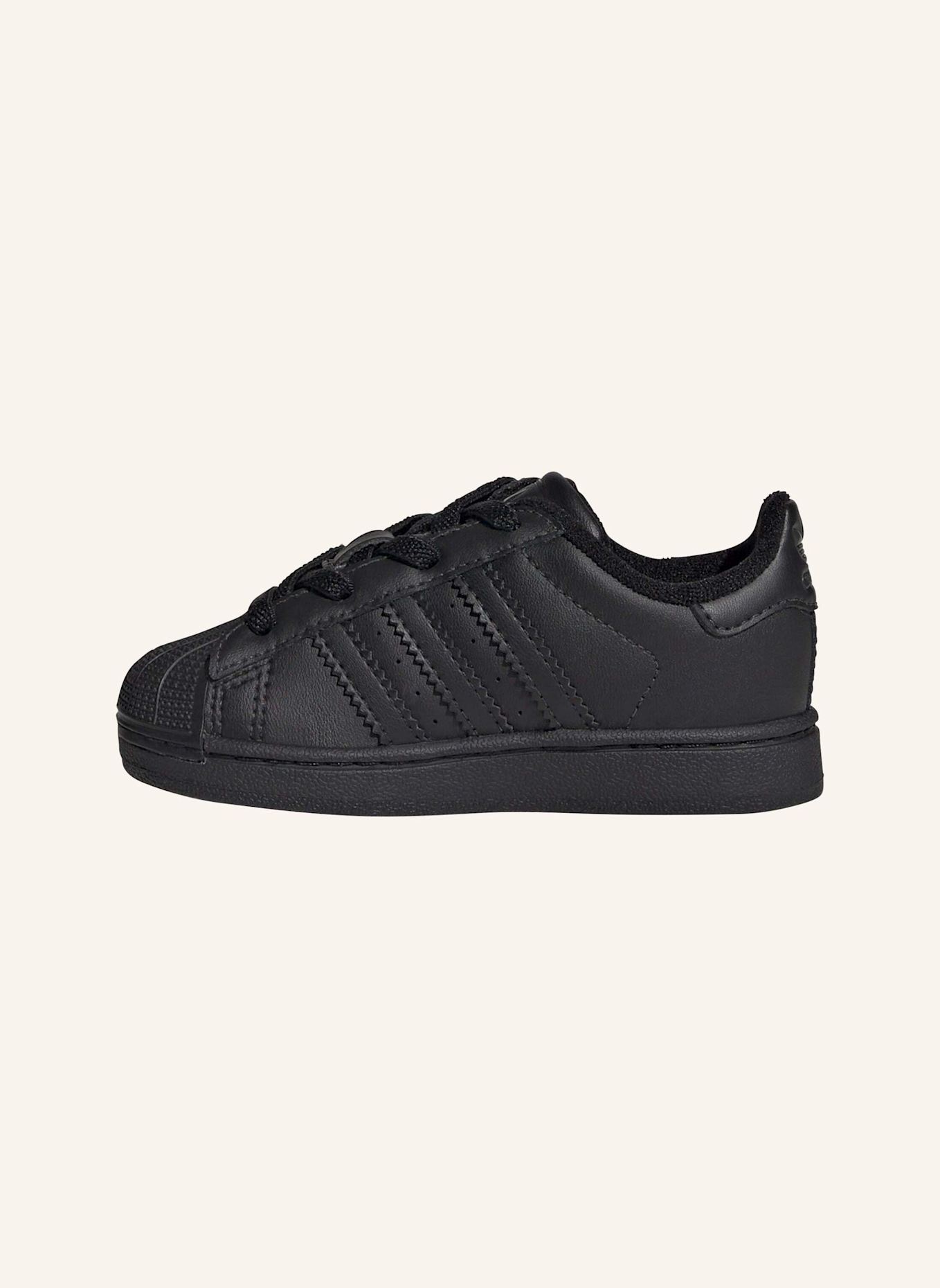 adidas Originals SUPERSTAR II ELASTIC LACE KIDS SCHUH: SCHWARZ