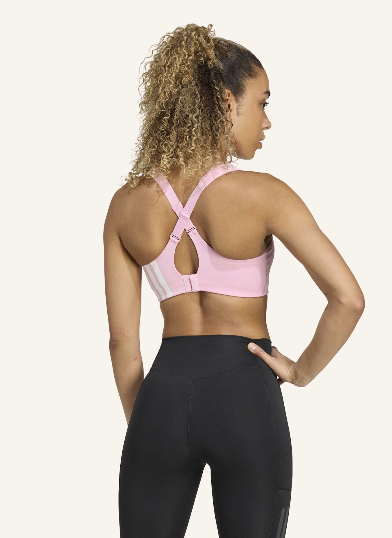 adidas Sport-BH TLRD IMPACT TRAINING mit Mesh: ROSA