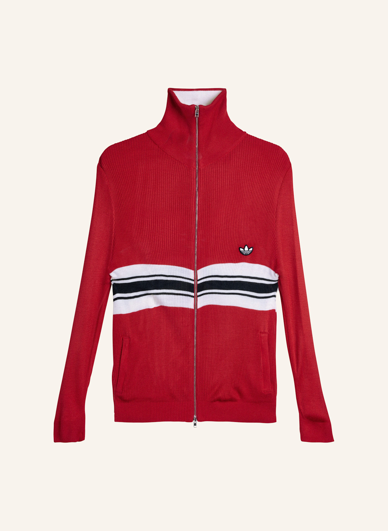 adidas Originals WALES BONNER W KNIT TRACK TOP: ROT