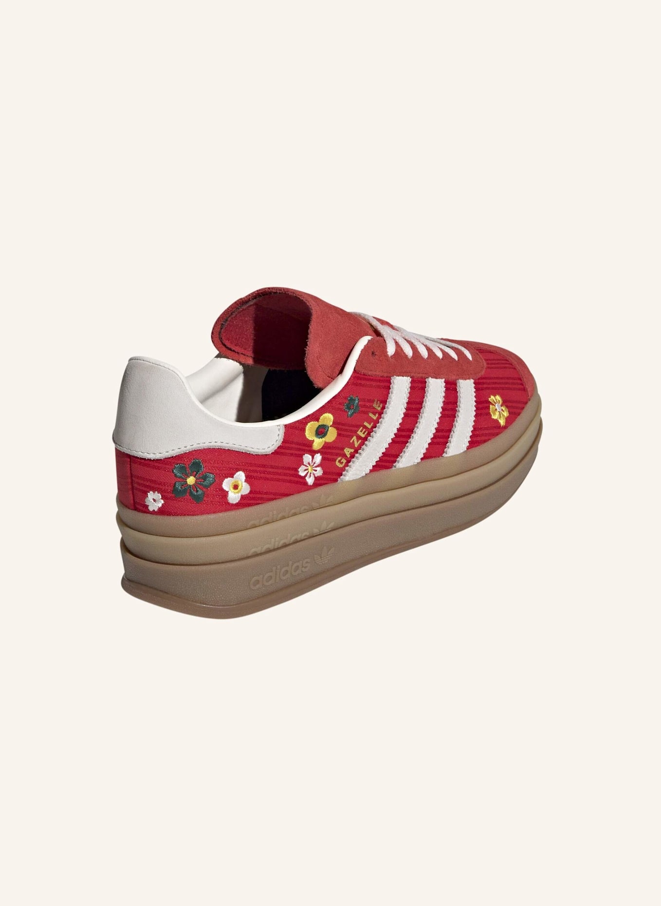 adidas Originals GAZELLE BOLD SCHUH: ROT/ WEISS/ GELB