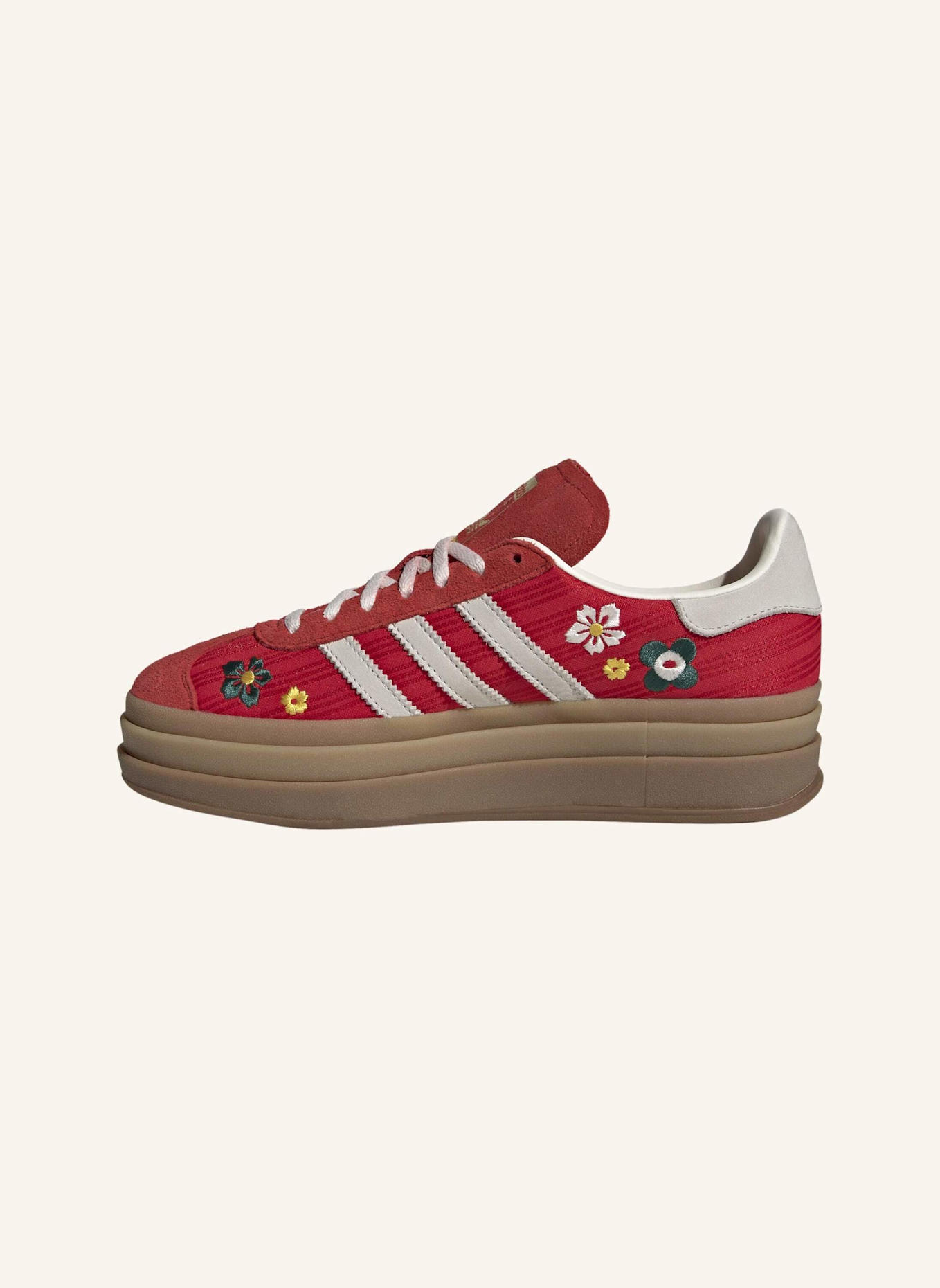 adidas Originals GAZELLE BOLD SCHUH: ROT/ WEISS/ GELB