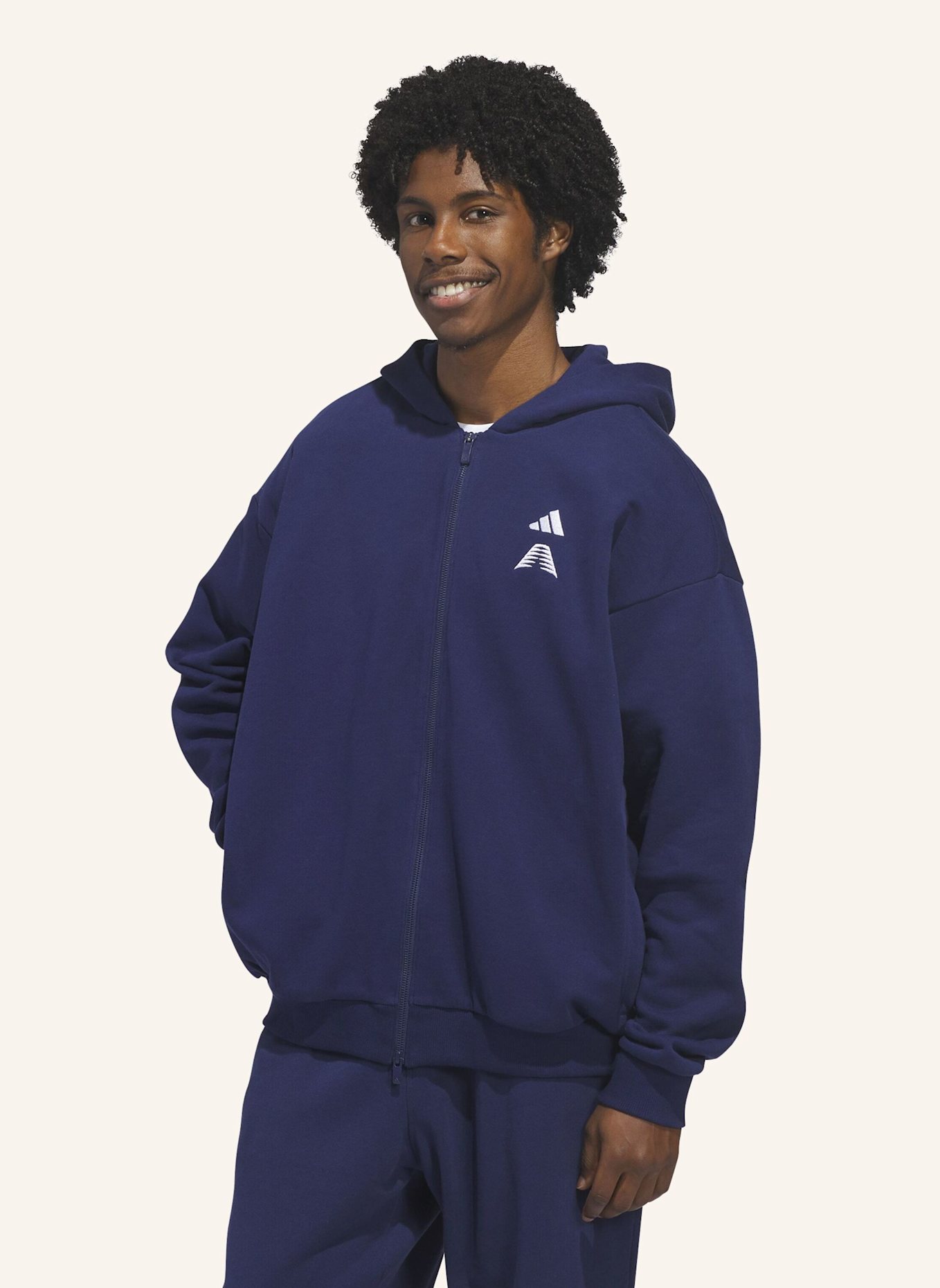 adidas ADIDAS FARM SACCOSH KAPUZENJACKE: BLAU