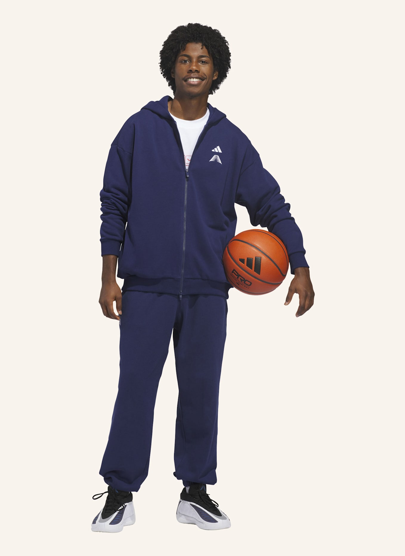 adidas ADIDAS FARM SACCOSH KAPUZENJACKE: BLAU