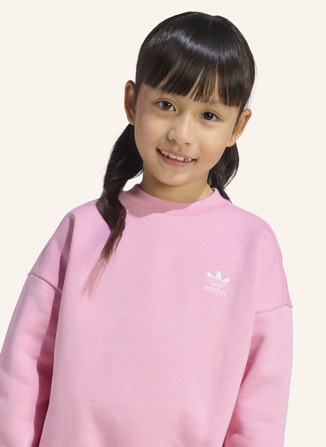 adidas Originals CREW LEGGINGS SET IN OVERSIZED-PASSFORM: ROSA