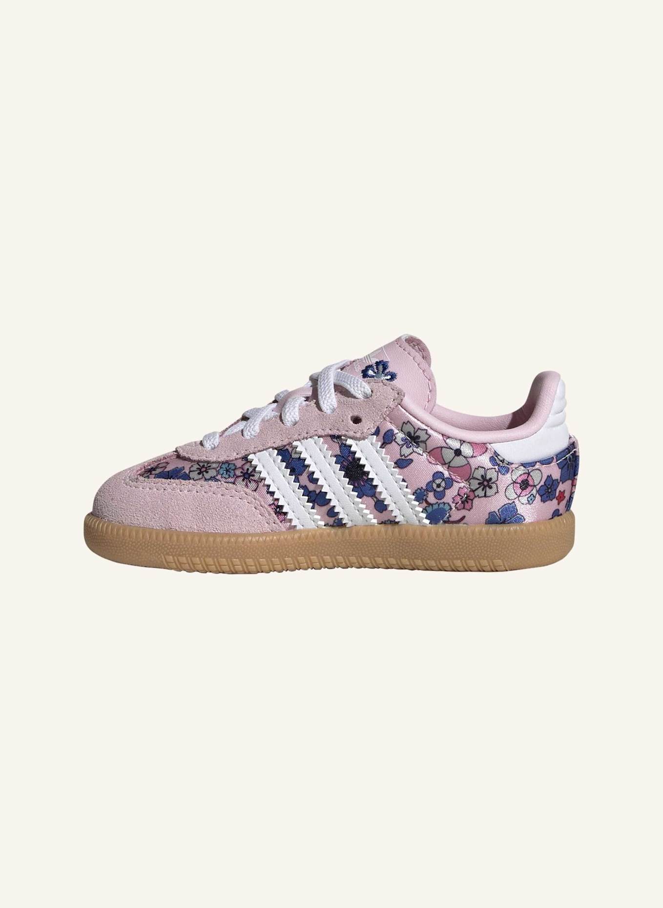 adidas Originals ADIDAS LIBERTY LONDON SAMBA OG COMFORT CLOSURE ELASTIC LACE SHUH: WEISS/ BEIGE