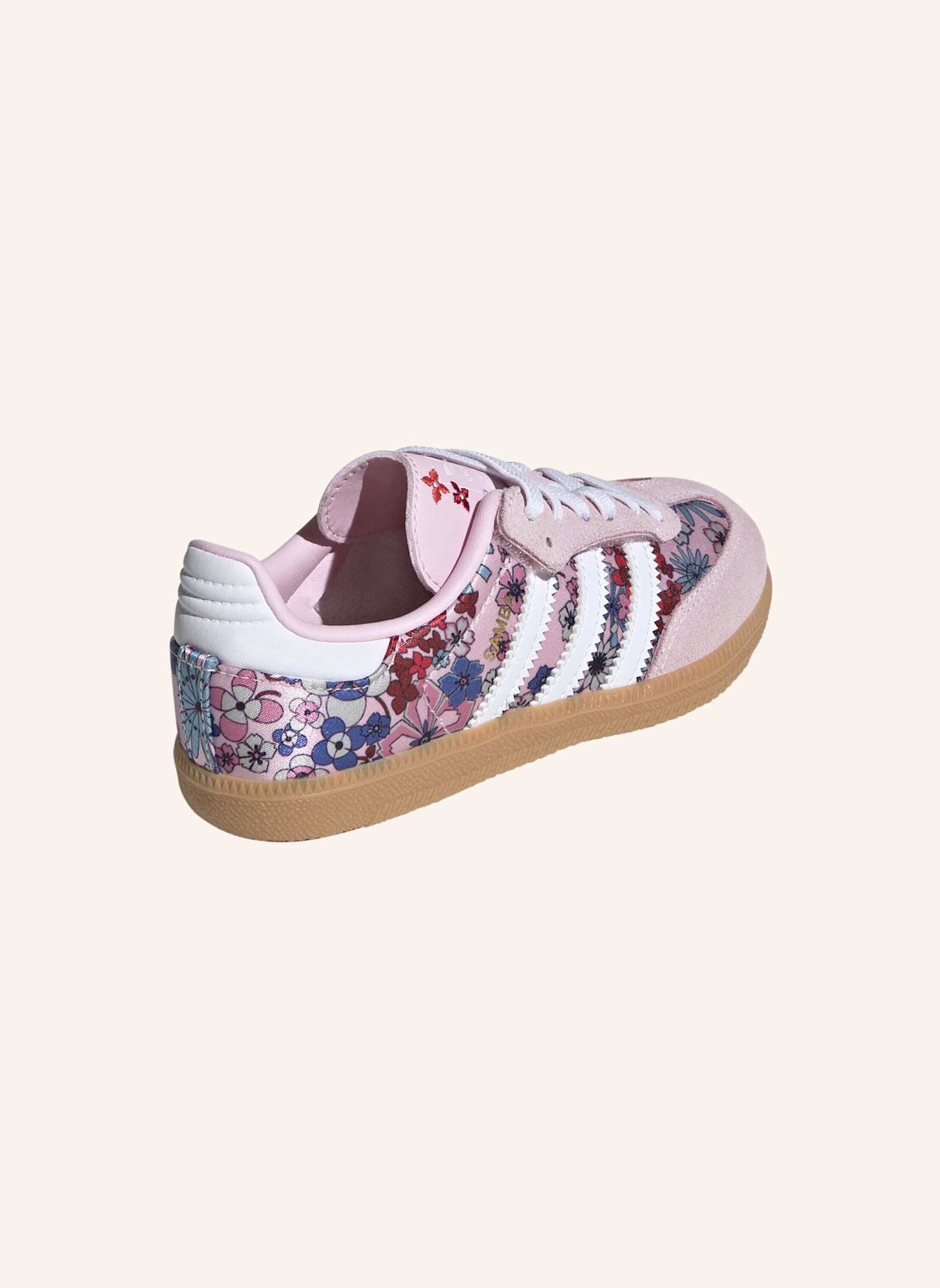 adidas Originals ADIDAS LIBERTY LONDON SAMBA OG COMFORT CLOSURE ELASTIC LACE SCHUH: WEISS/ BEIGE