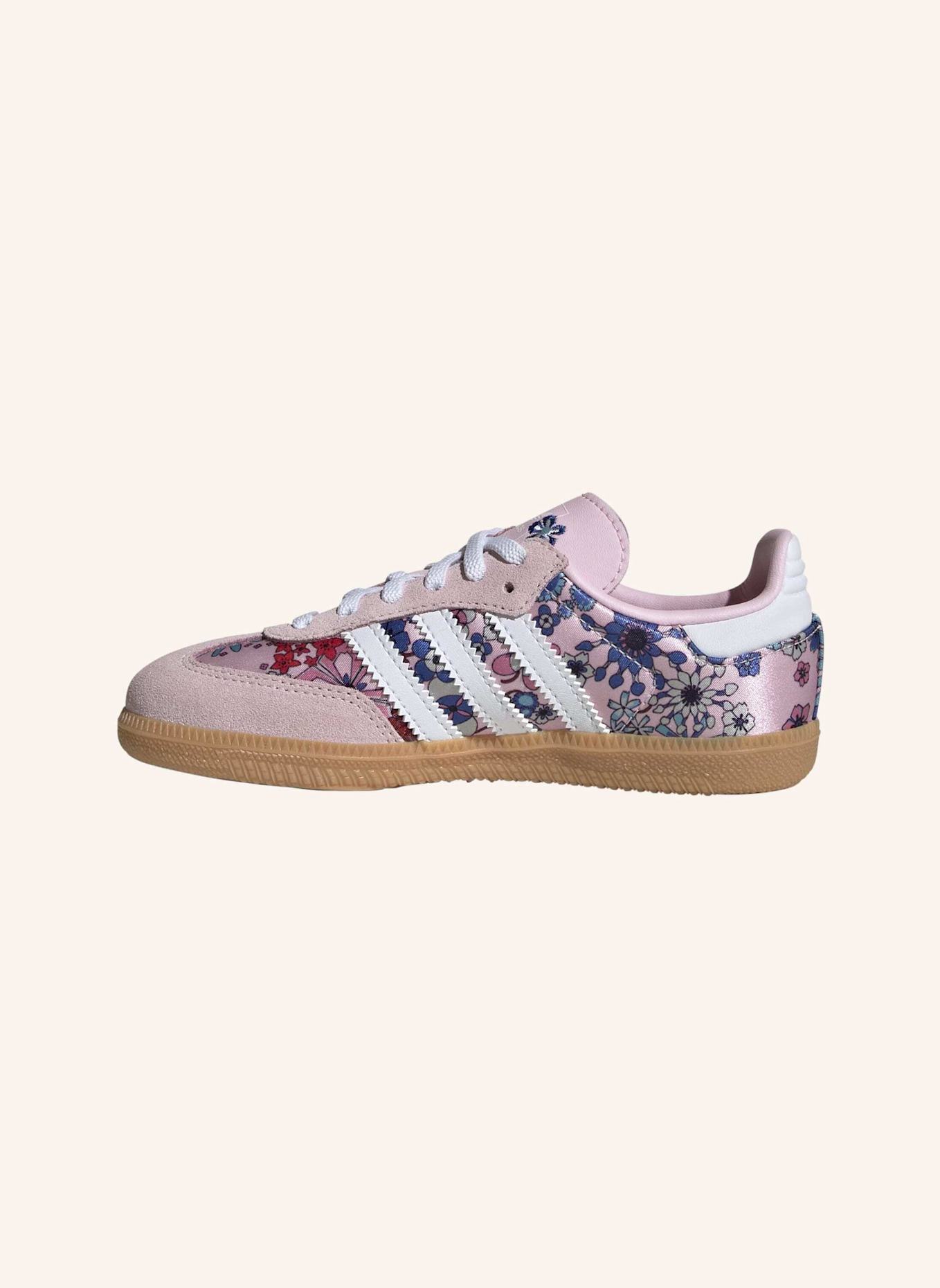 adidas Originals ADIDAS LIBERTY LONDON SAMBA OG COMFORT CLOSURE ELASTIC LACE SCHUH: WEISS/ BEIGE