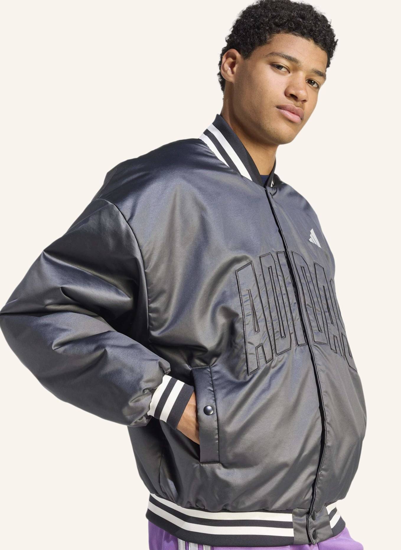 adidas STADIUM INSULATED BOMBERJACKE: SCHWARZ