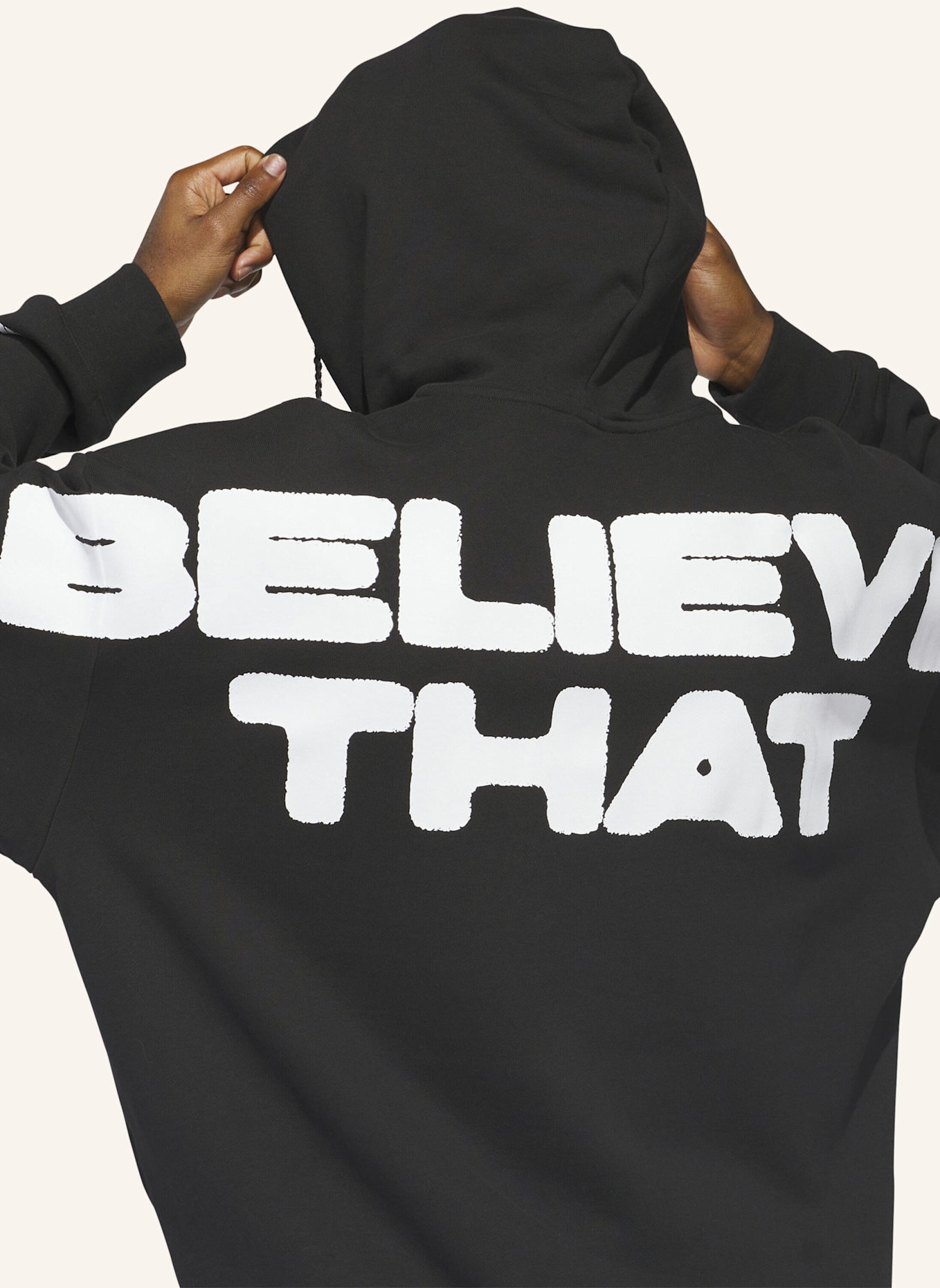 adidas ANTHONY EDWARDS BELIEVE THAT HOODIE: SCHWARZ