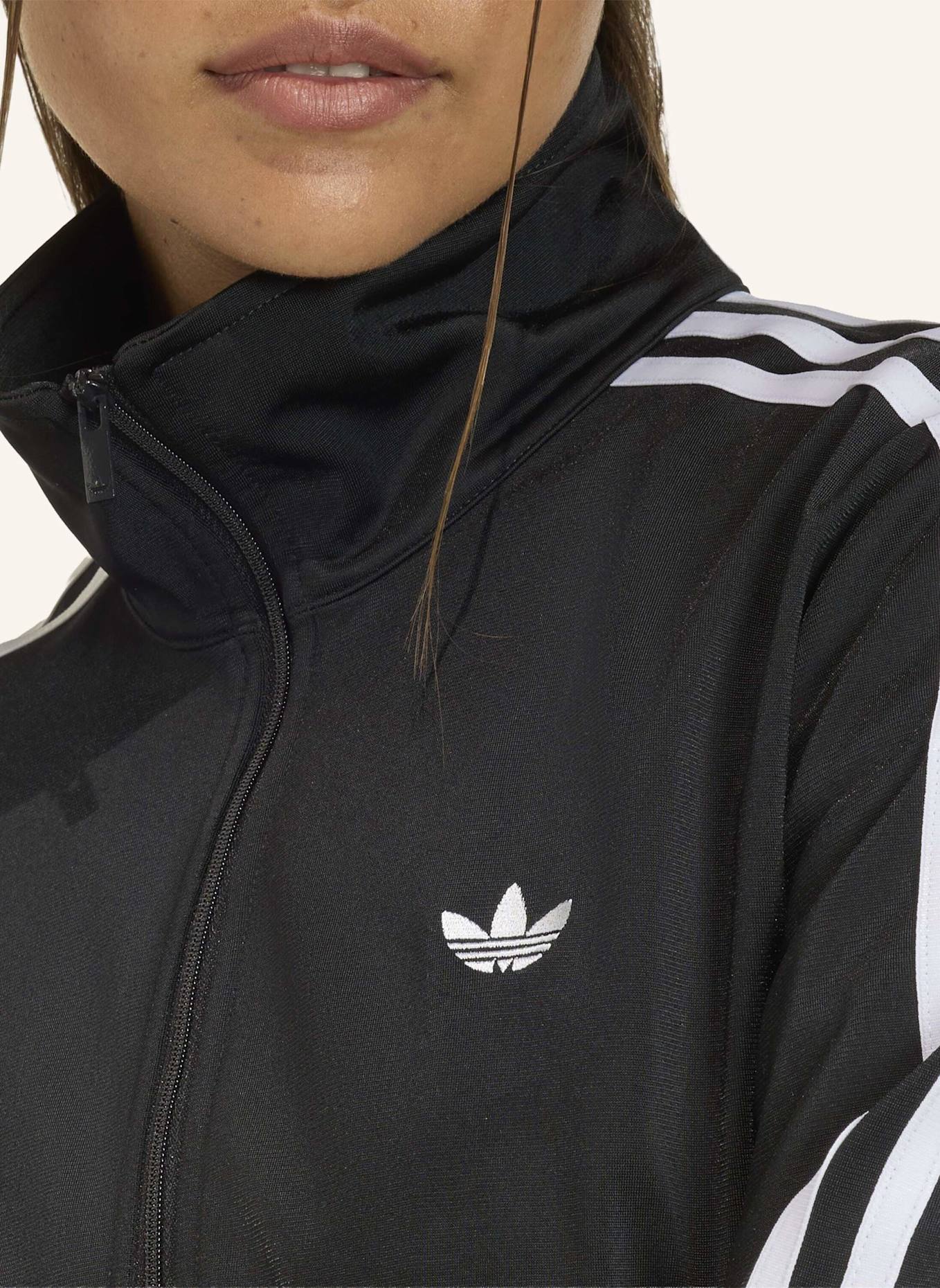 adidas Originals GESMOKTES FIREBIRD TRACK TOP: SCHWARZ