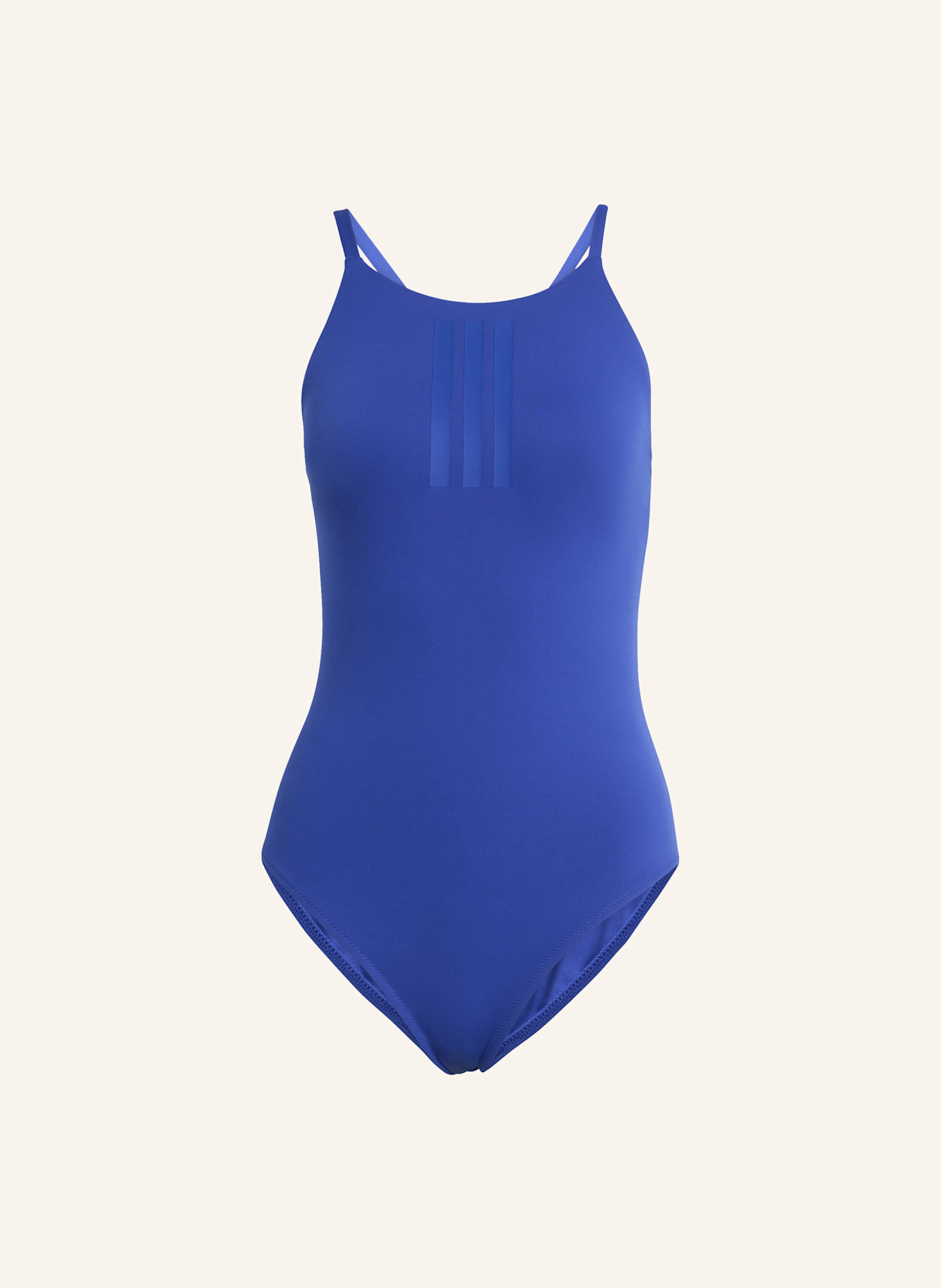 adidas High-Neck-Badeanzug 3-STREIFEN: BLAU