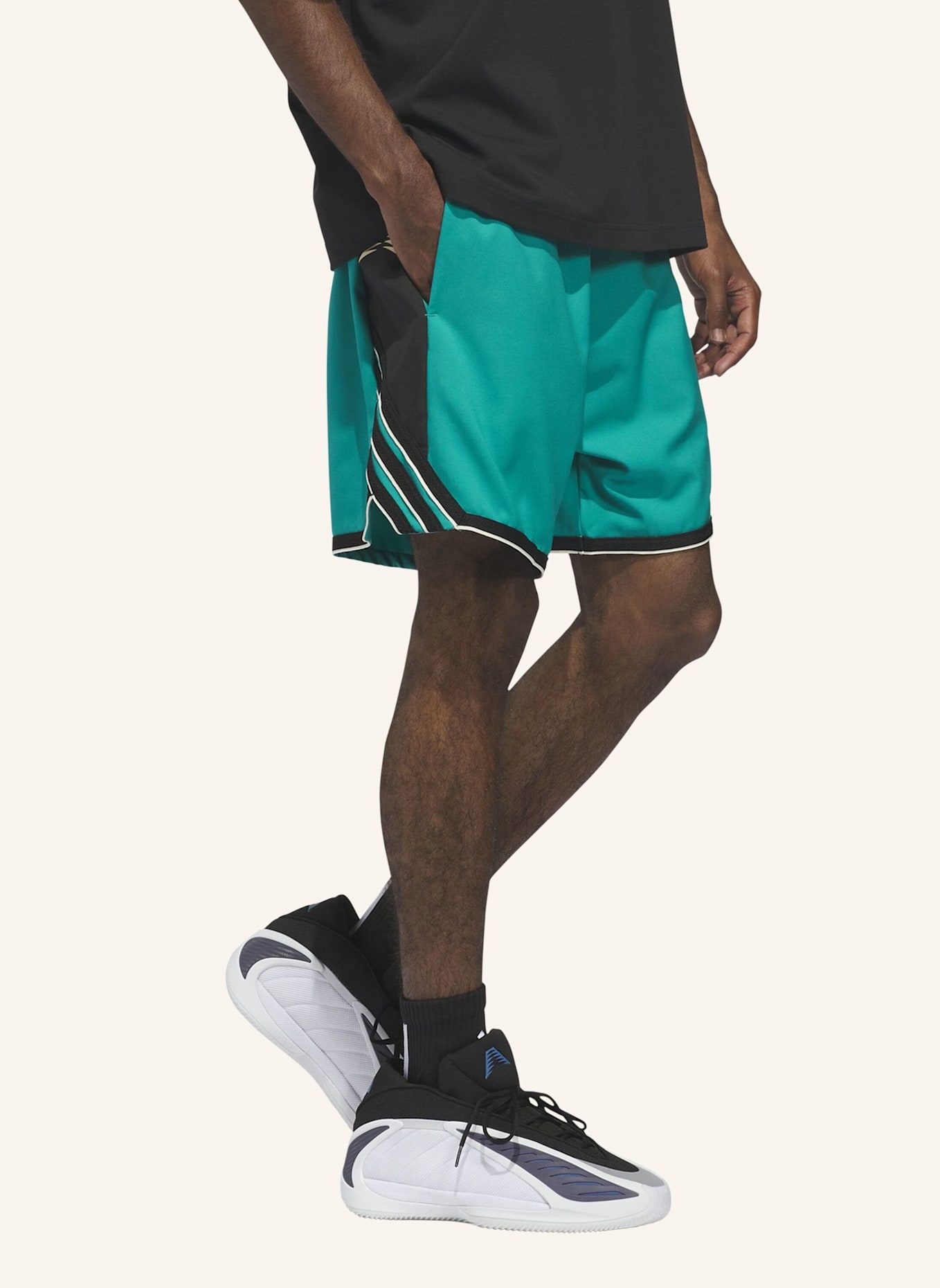 adidas ANTHONY EDWARDS CRAZY LITE SHORTS: GRÜN