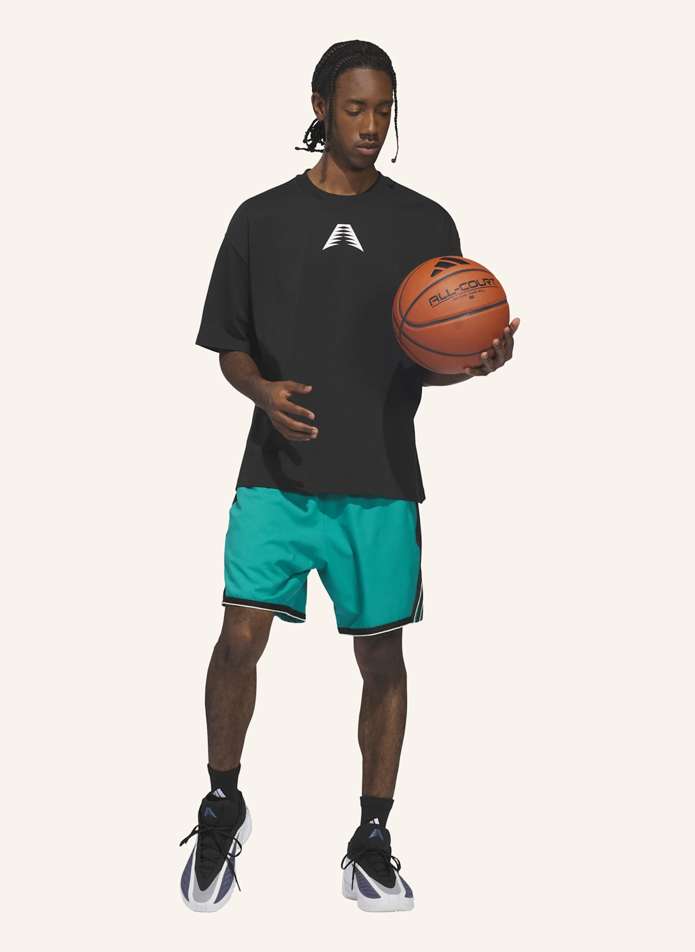 adidas ANTHONY EDWARDS CRAZY LITE SHORTS: GRÜN