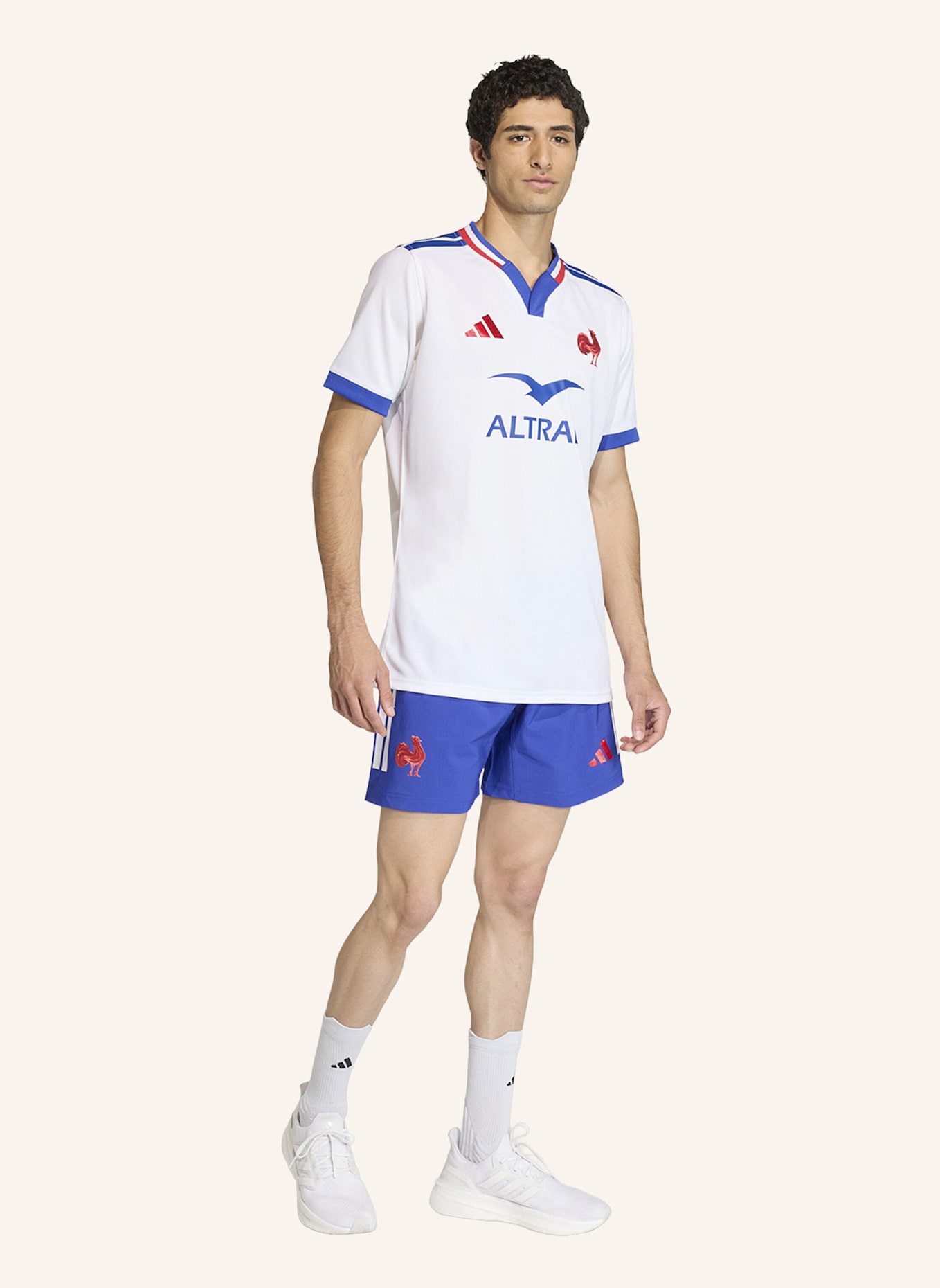 adidas FRANKREICH RUGBY REPLICA ALTERNATE TRIKOT: WEISS