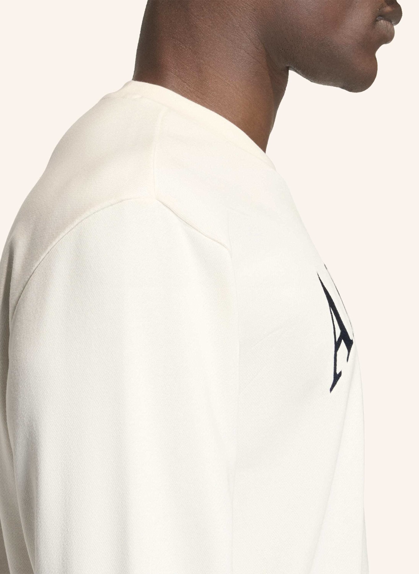 adidas Sweatshirt HERITAGE GRAPHIC CREW: WEISS/ BLAU