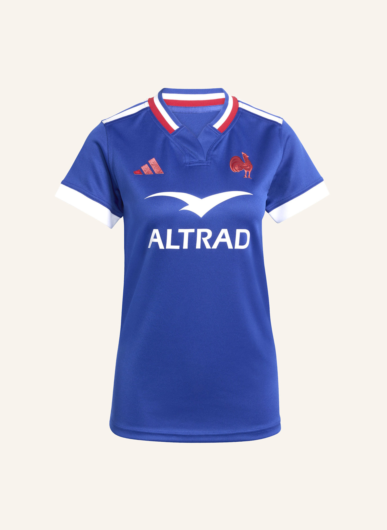 adidas FRANKREICH RUGBY HOME WOMEN‘S REPLICA-JERSEY: BLAU