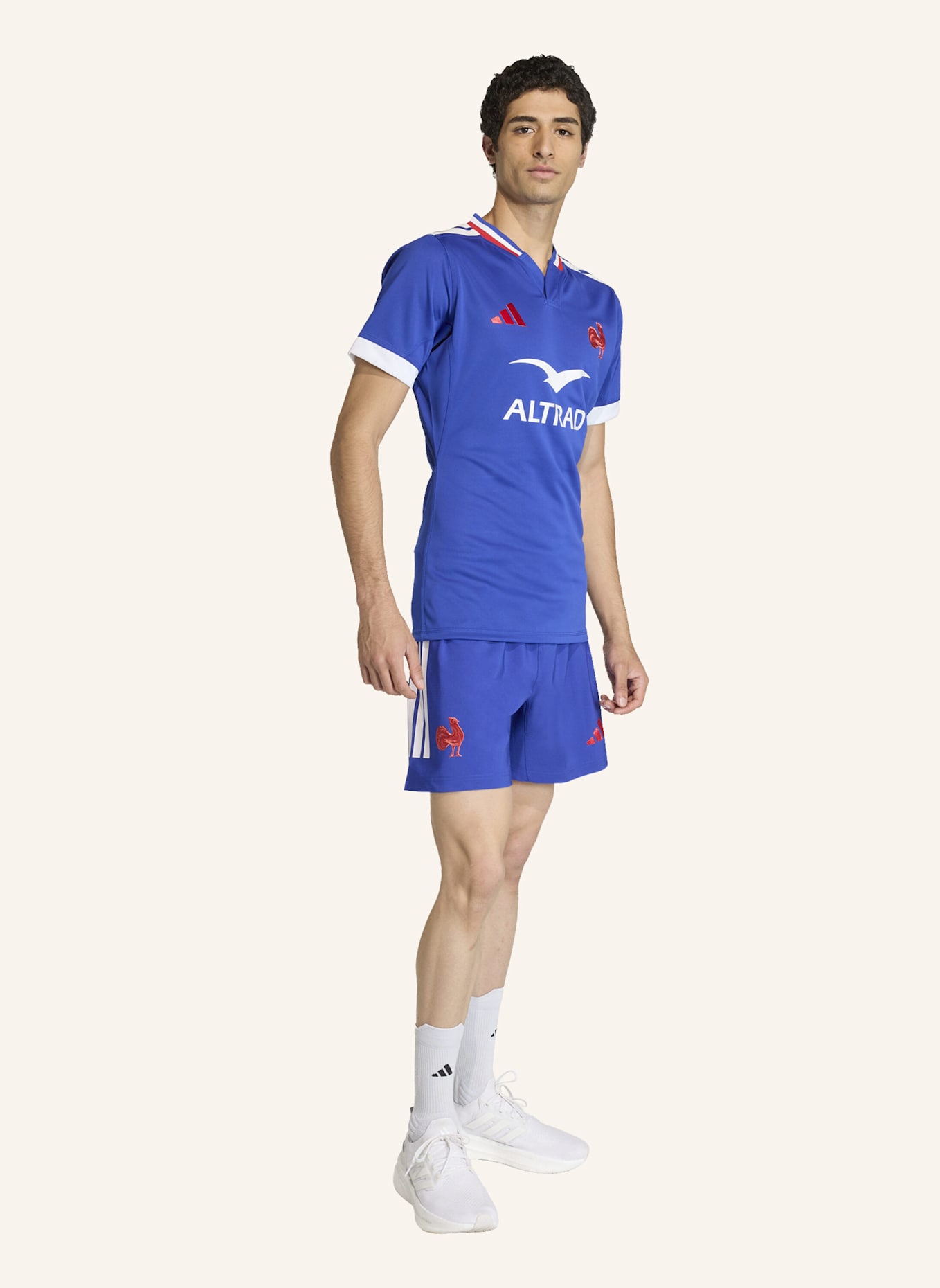 adidas FRANKREICH RUGBY PERFORMANCE-PASSFORM REPLICA JERSEY: BLAU