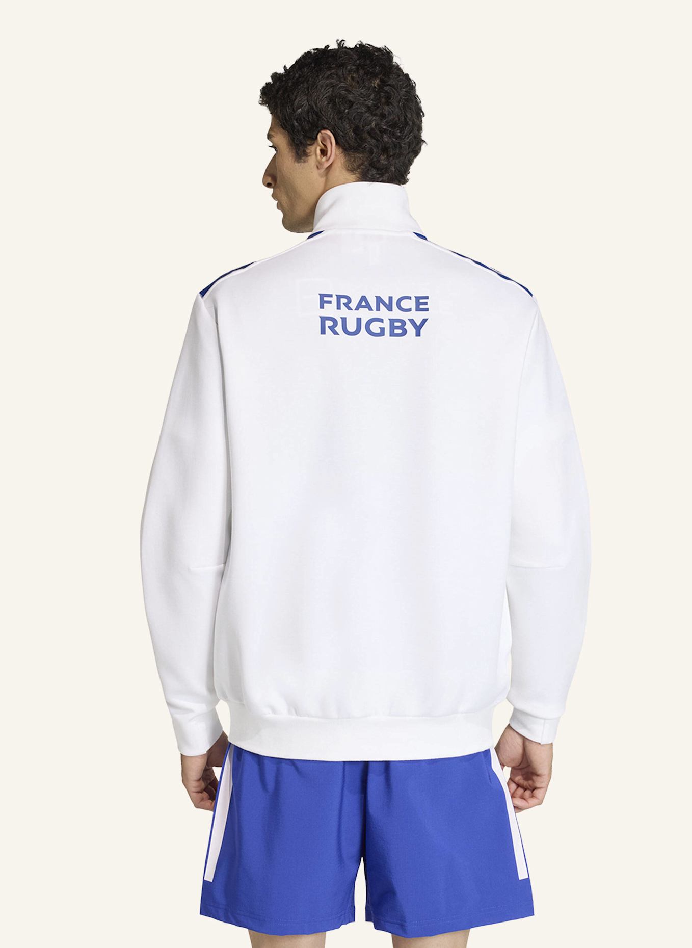 adidas FRANKREICH RUGBY ANTHEM JACKE: WEISS