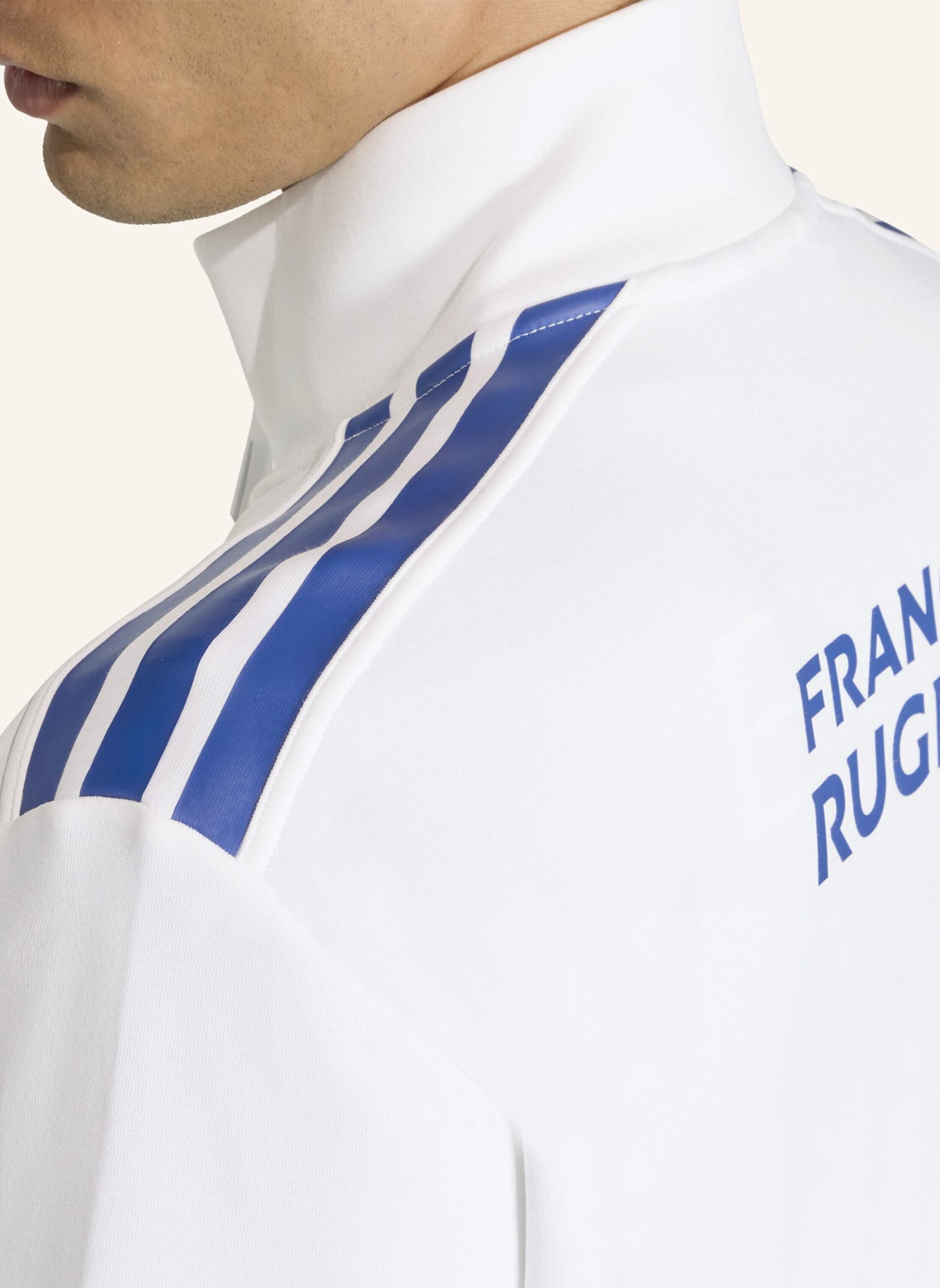 adidas FRANKREICH RUGBY ANTHEM JACKE: WEISS