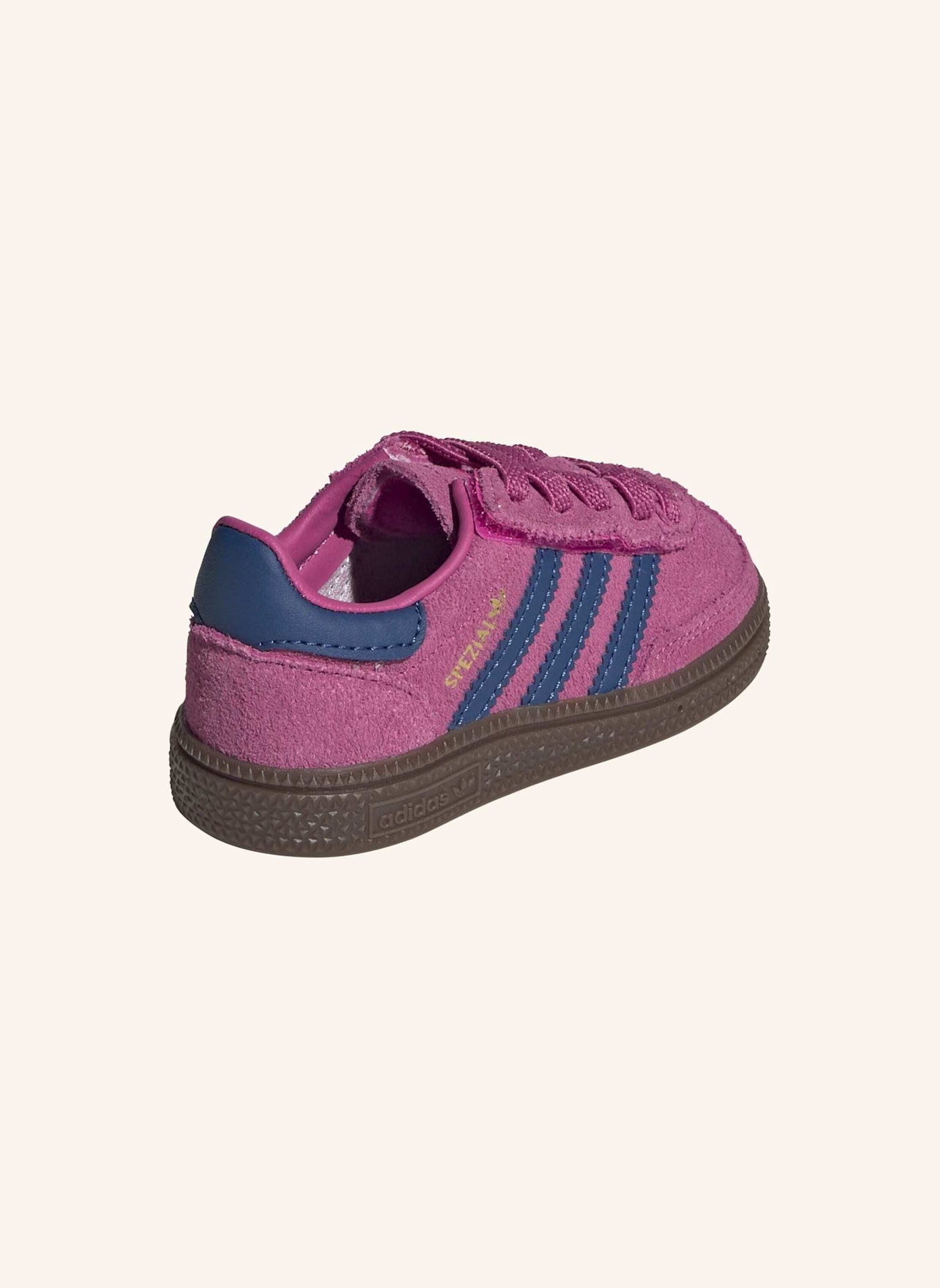 adidas Originals HANDBALL SPEZIAL COMFORT CLOSURE ELASTIC LACE KIDS SCHUH: NEONROSA/ BLAU/ BEIGE