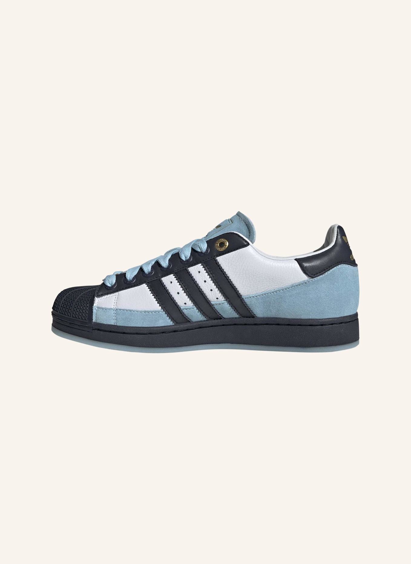 adidas Originals SUPERSTAR II SCHUH: WEISS/ BLAU