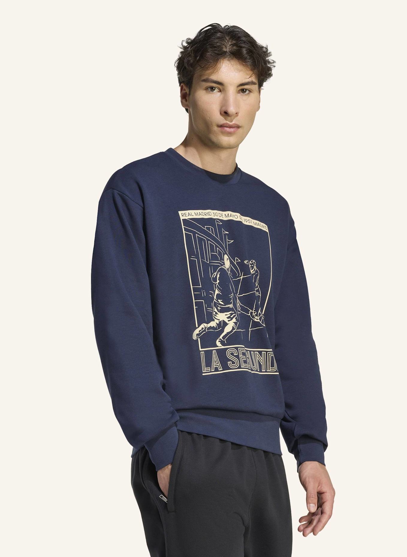 adidas REAL MADRID HERITAGE SWEATSHIRT: BLAU