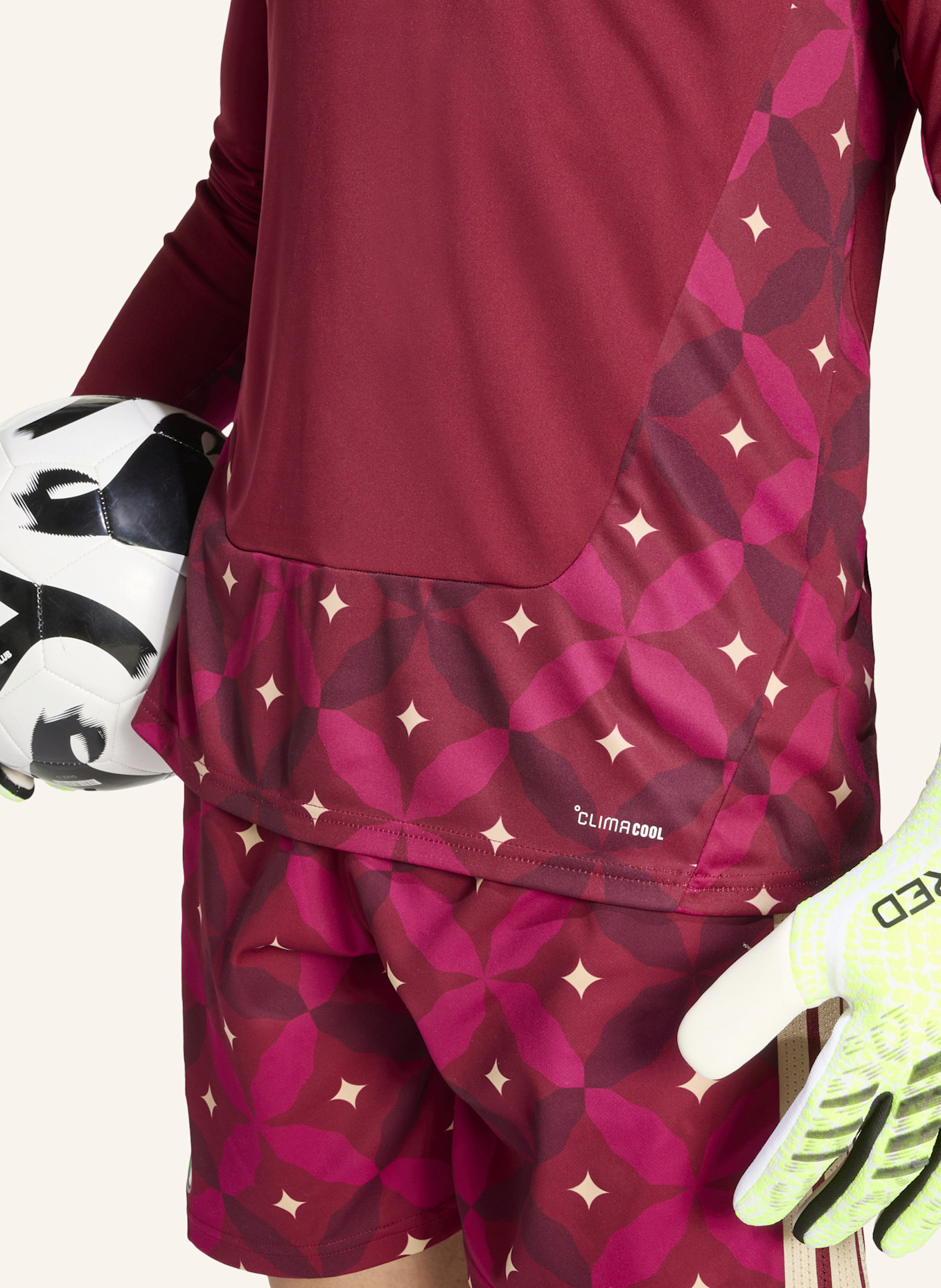 adidas ITALIEN 26 LONG SLEEVE HEIM-TORWARTTRIKOT: ROT