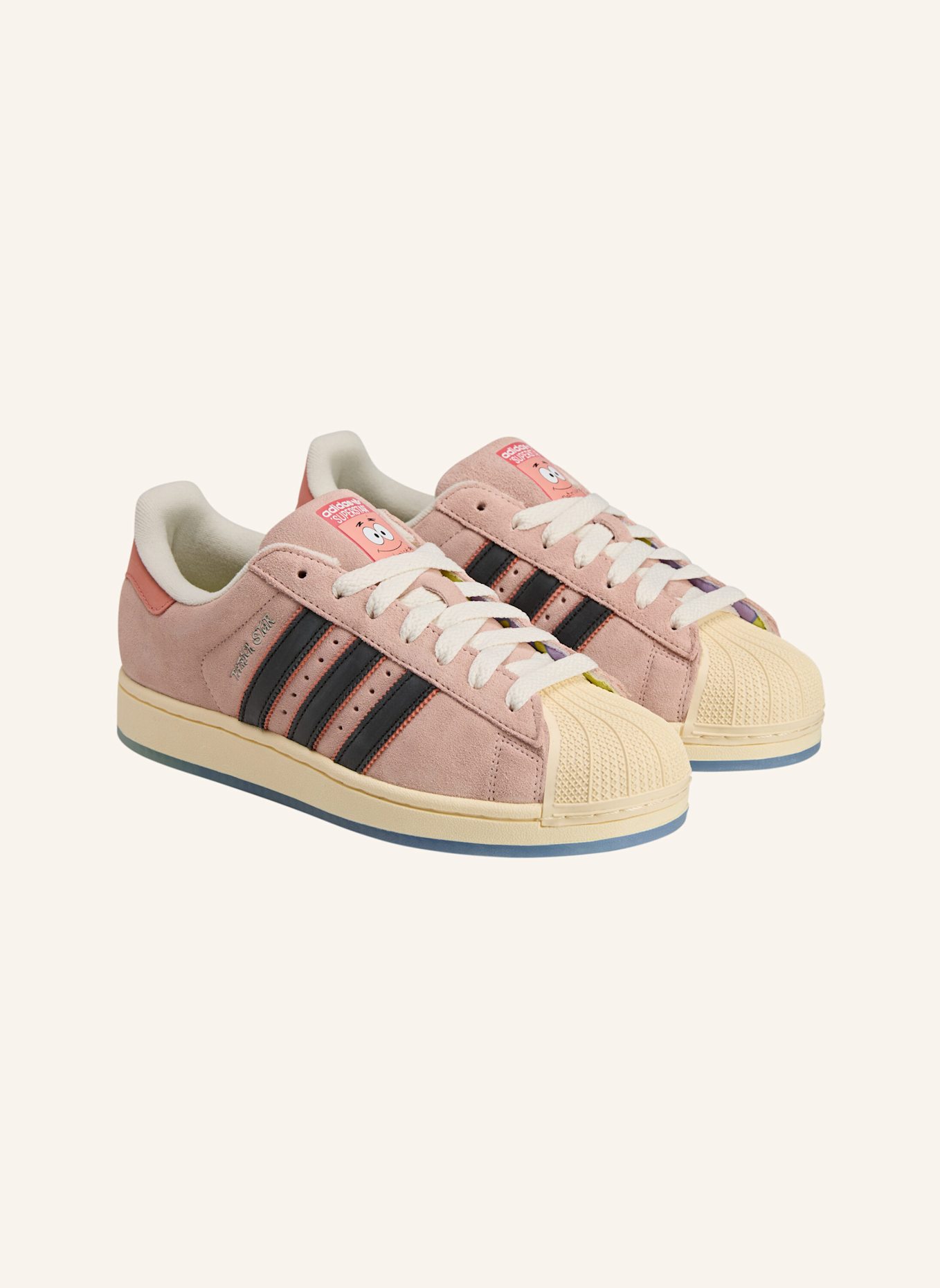 adidas Originals PATRICK SUPERSTAR SCHUHE: SCHWARZ/ ROT