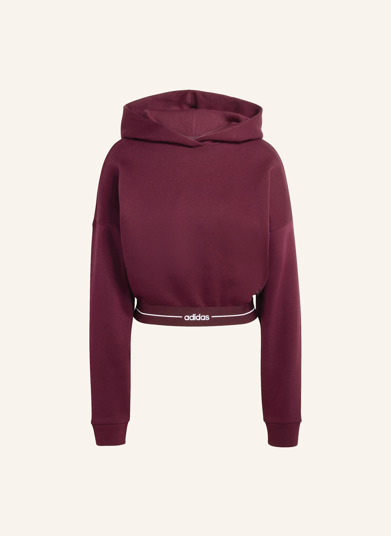 adidas HYPERGLAM CROPPED HOODIE: ROT