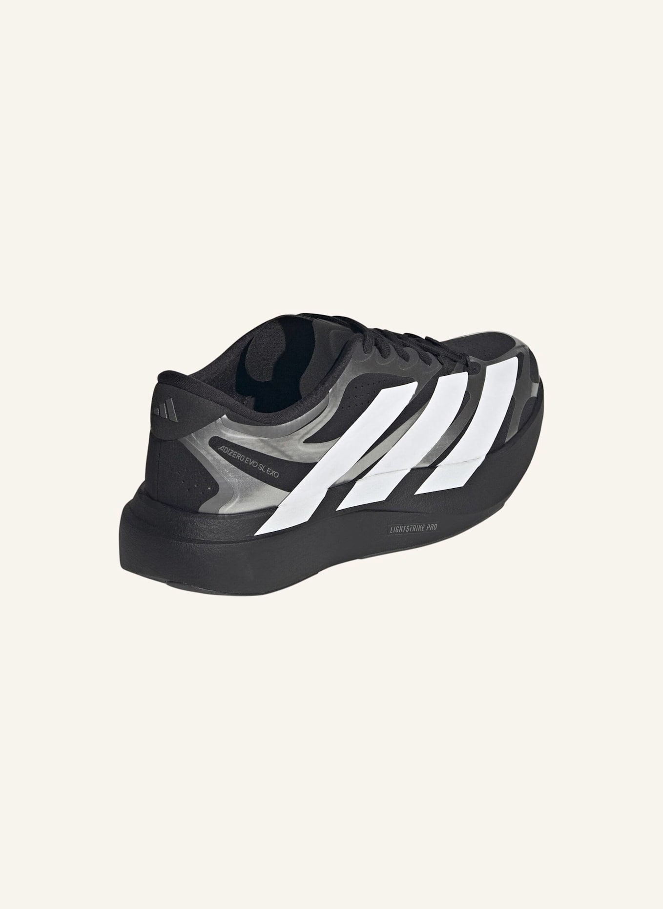 adidas ADIZERO EVO SL EXO SCHUH: SCHWARZ/ WEISS/ GRAU