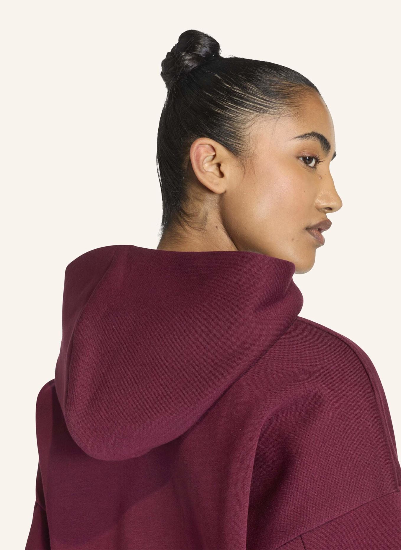 adidas HYPERGLAM CROPPED HOODIE: ROT