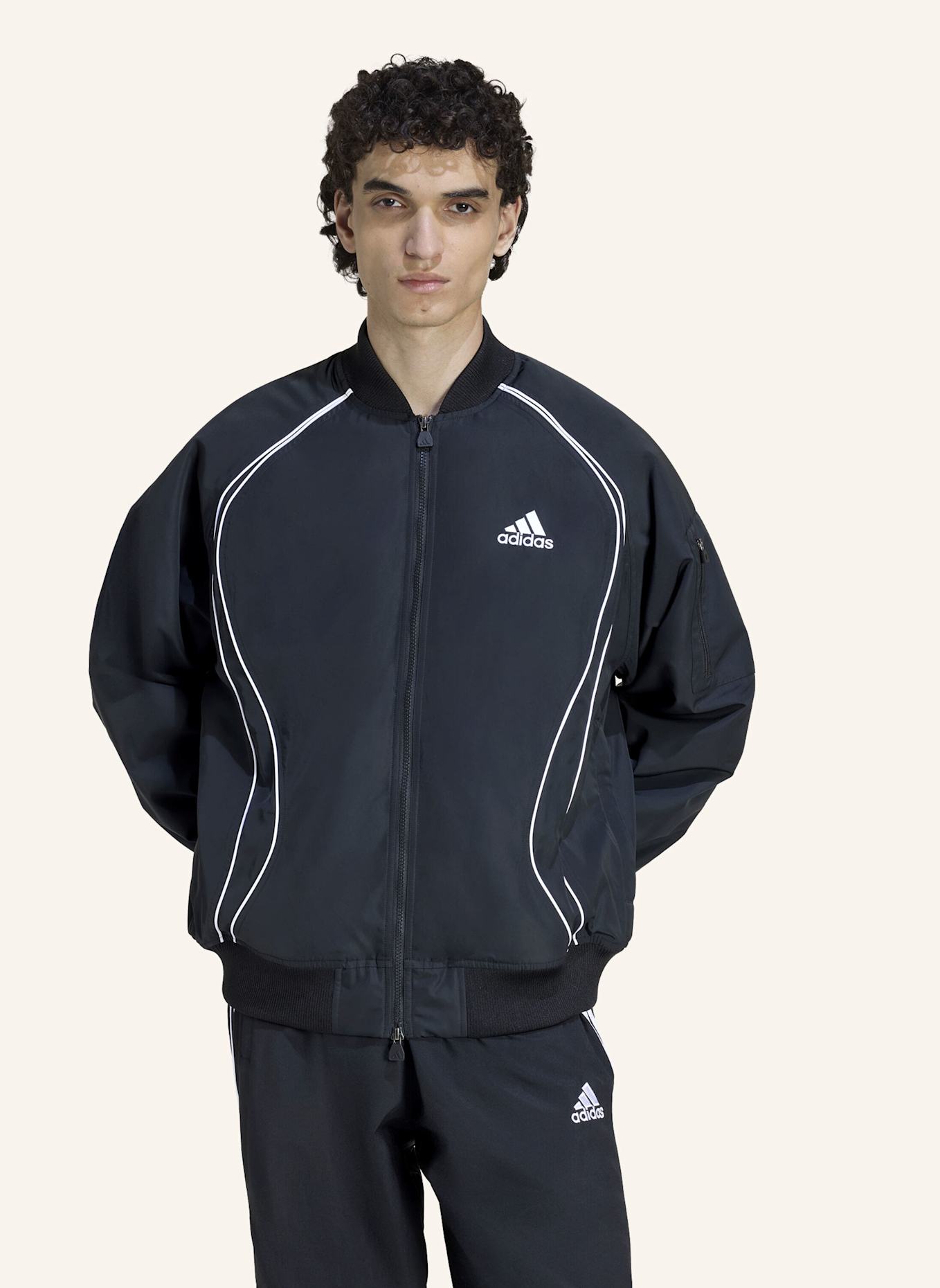 adidas Originals GEFÜTTERTE JACKE TEAMGEIST: SCHWARZ