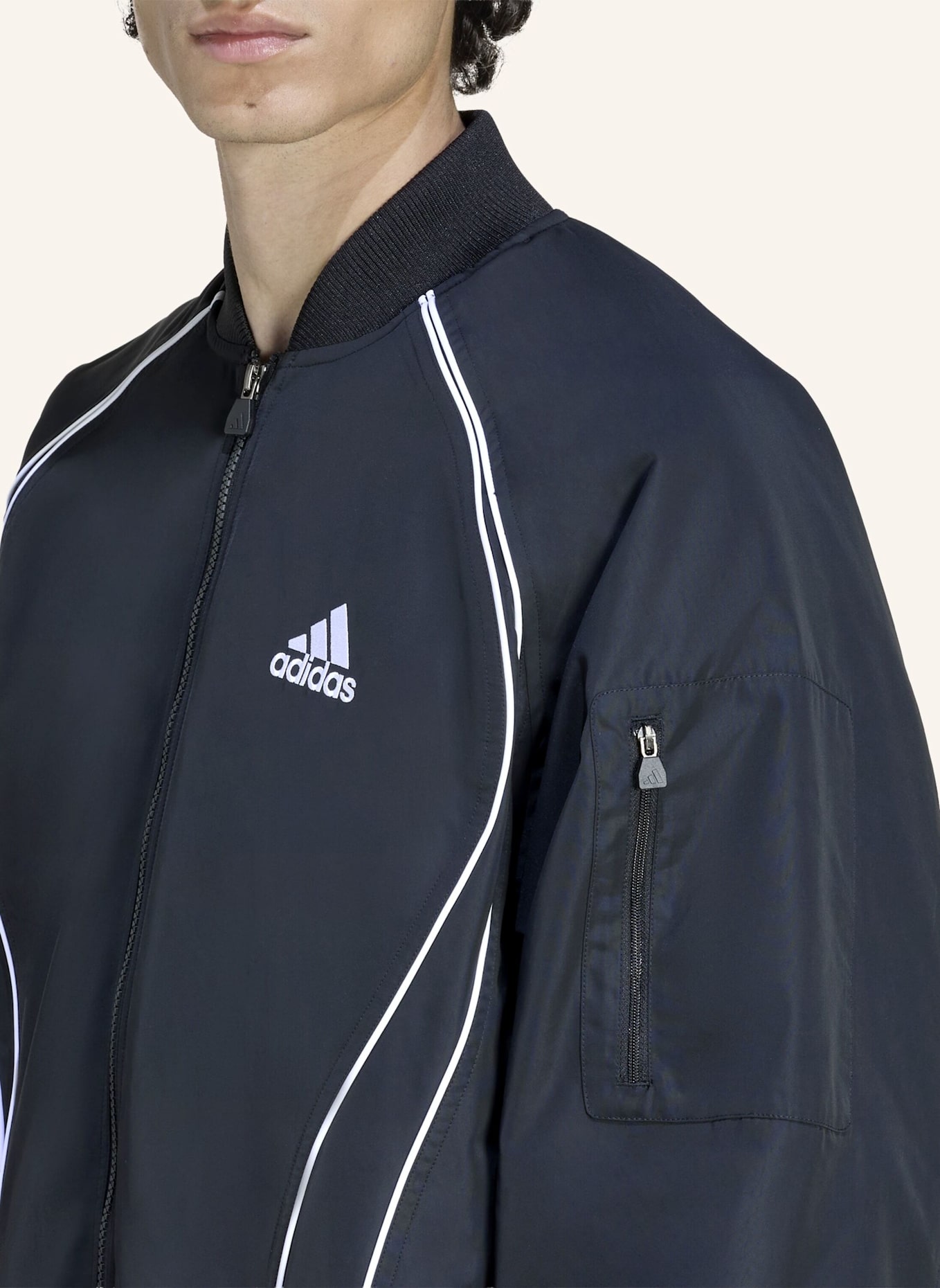 adidas Originals GEFÜTTERTE JACKE TEAMGEIST: SCHWARZ