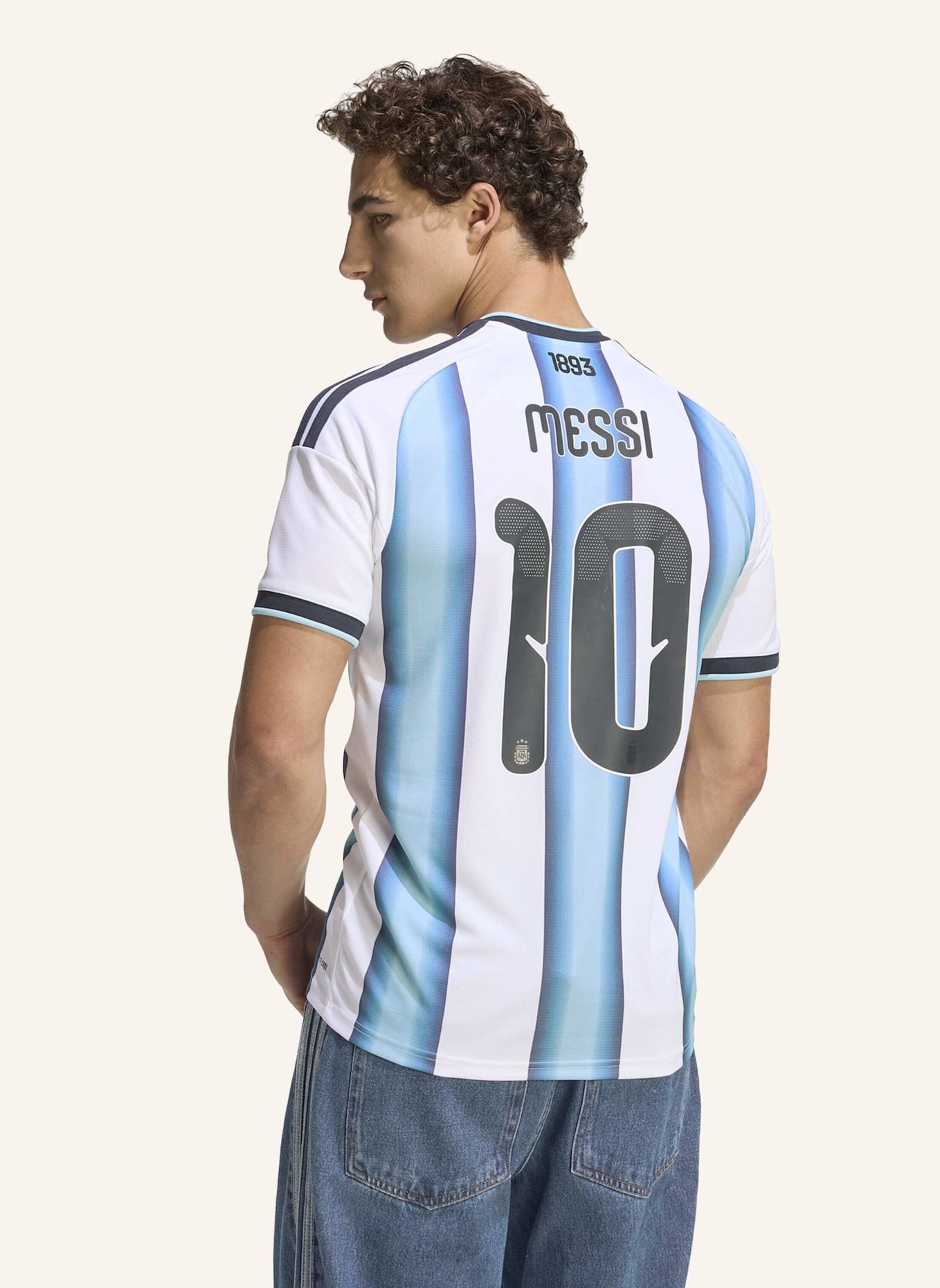 adidas ARGENTINIEN 26 MESSI HEIMTRIKOT: WEISS/ BLAU
