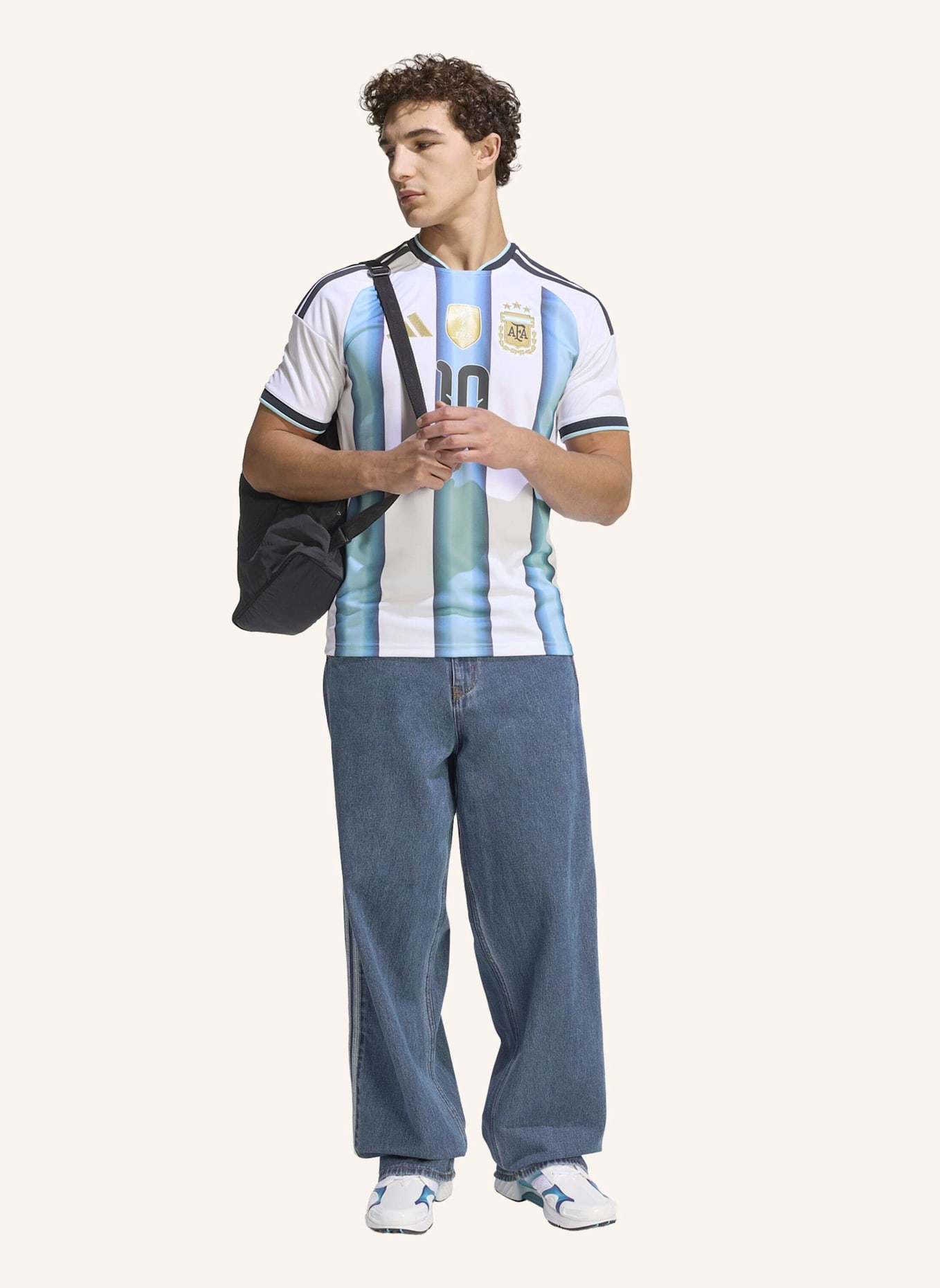 adidas ARGENTINIEN 26 MESSI HEIMTRIKOT: WEISS/ BLAU