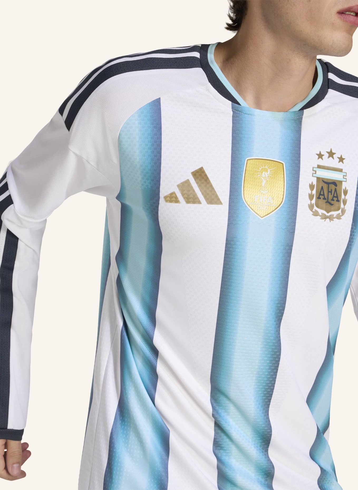 adidas ARGENTINIEN 26 AUTHENTIC HEIMTRIKOT, LANGÄRMLIG: WEISS/ BLAU