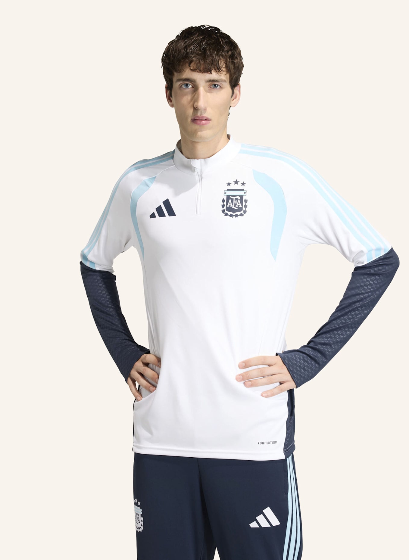 adidas ARGENTINIEN 26 TIRO TRAININGSOBERTEIL: WEISS