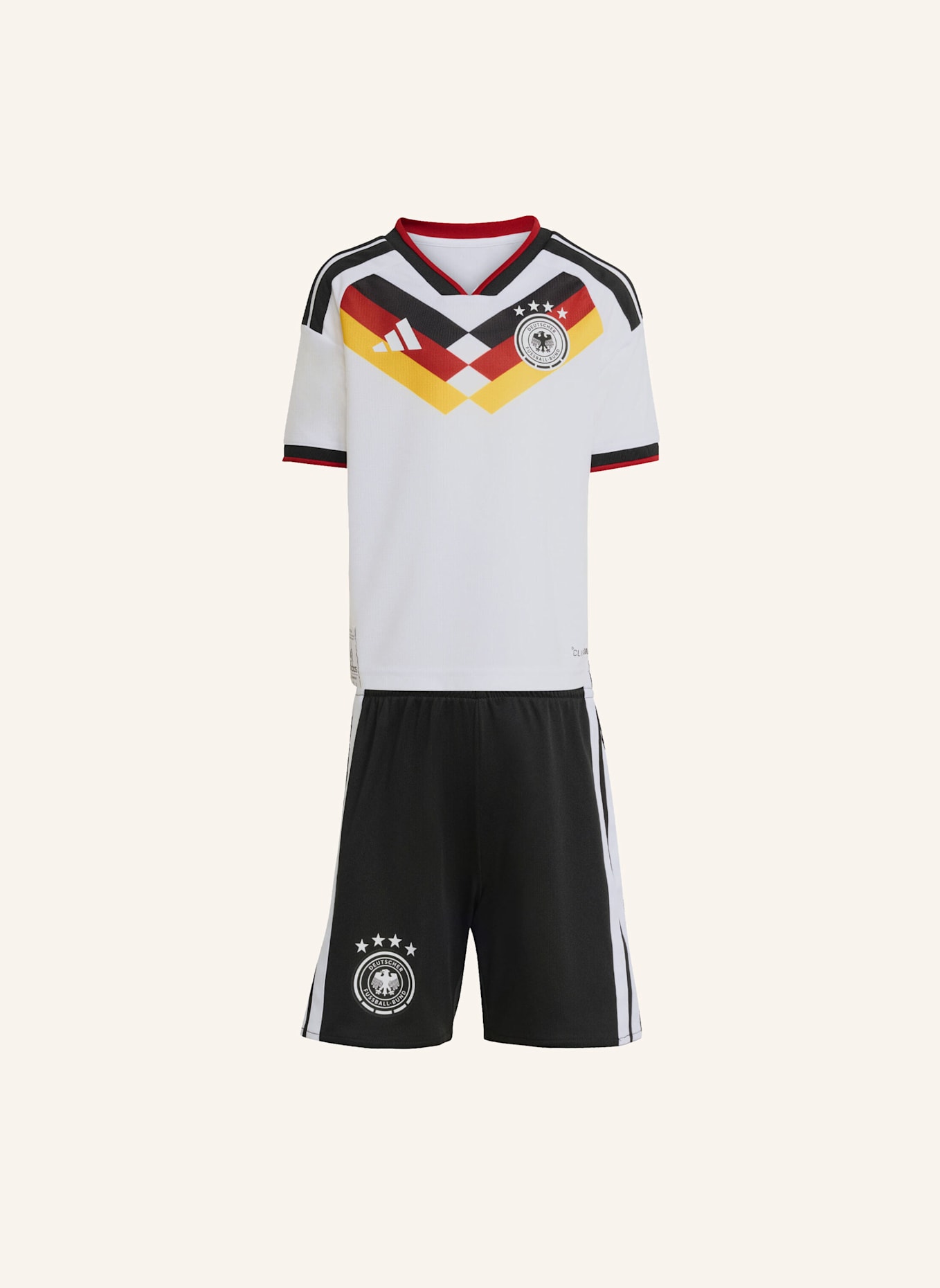 adidas DEUTSCHLAND 26 KIDS HEIM-SET: WEISS