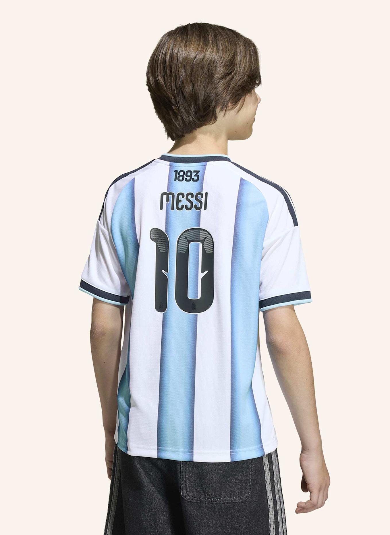 adidas ARGENTINIEN 26 MESSI KIDS HEIMTRIKOT: WEISS/ BLAU