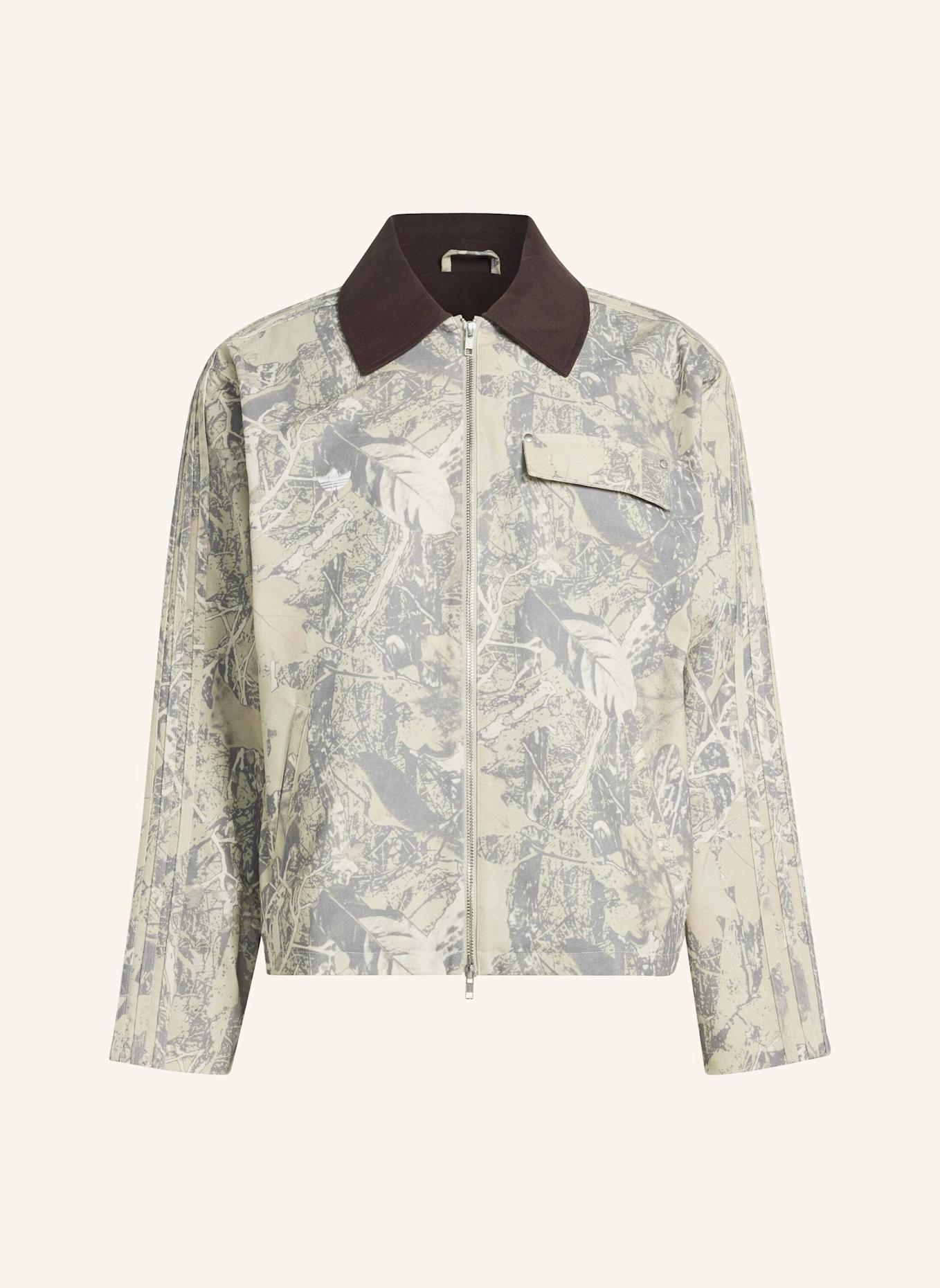 adidas Originals ORIGINALS WORKWEAR CANVAS-JACKE: GRAU/ BEIGE