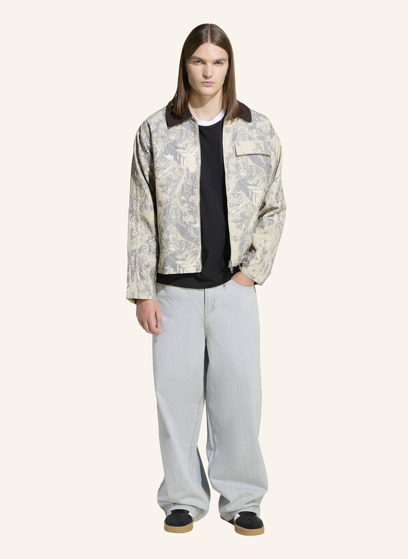 adidas Originals ORIGINALS WORKWEAR CANVAS-JACKE: GRAU/ BEIGE