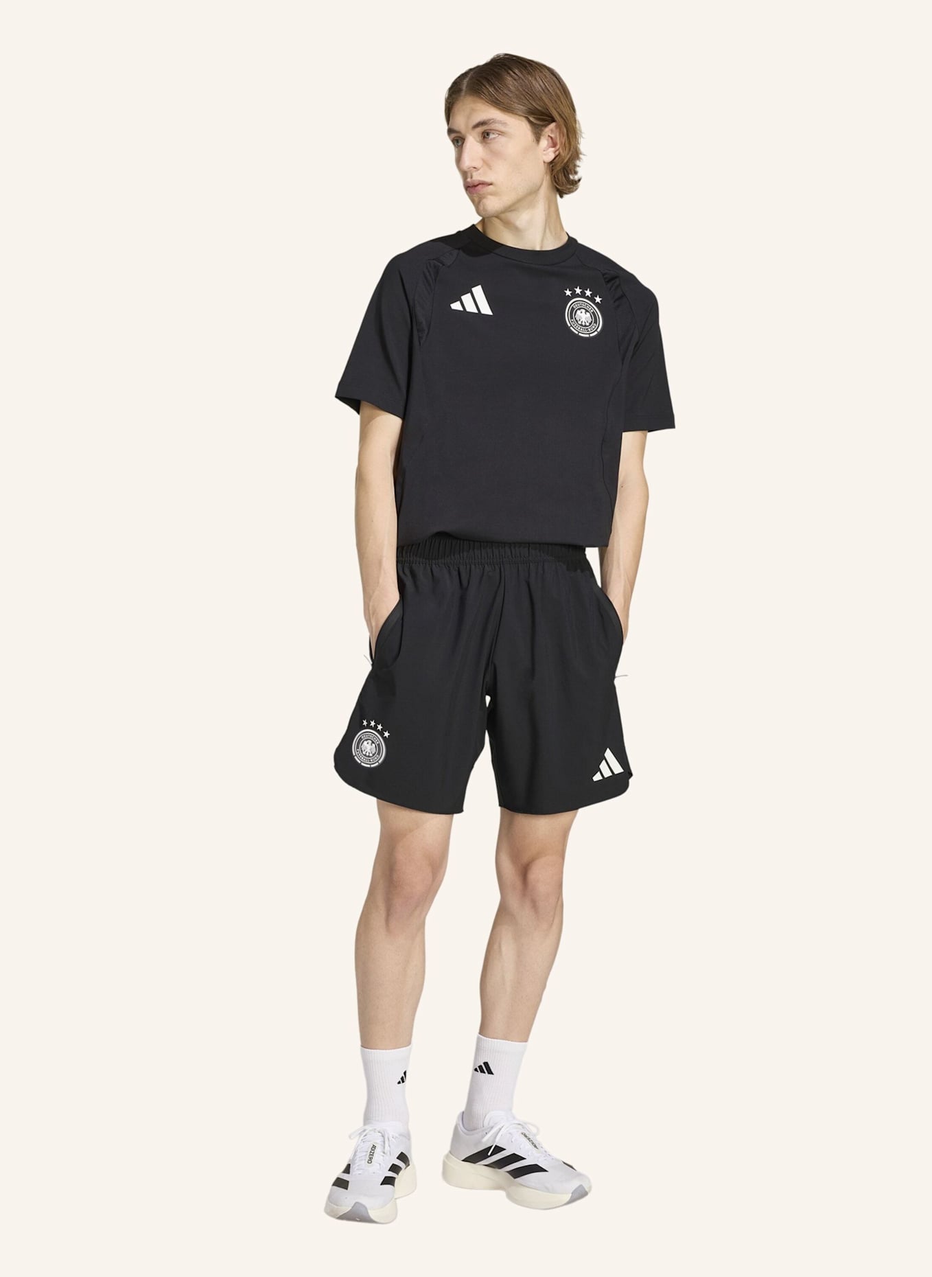 adidas Shorts DEUTSCHLAND TIRO TRAVEL: SCHWARZ