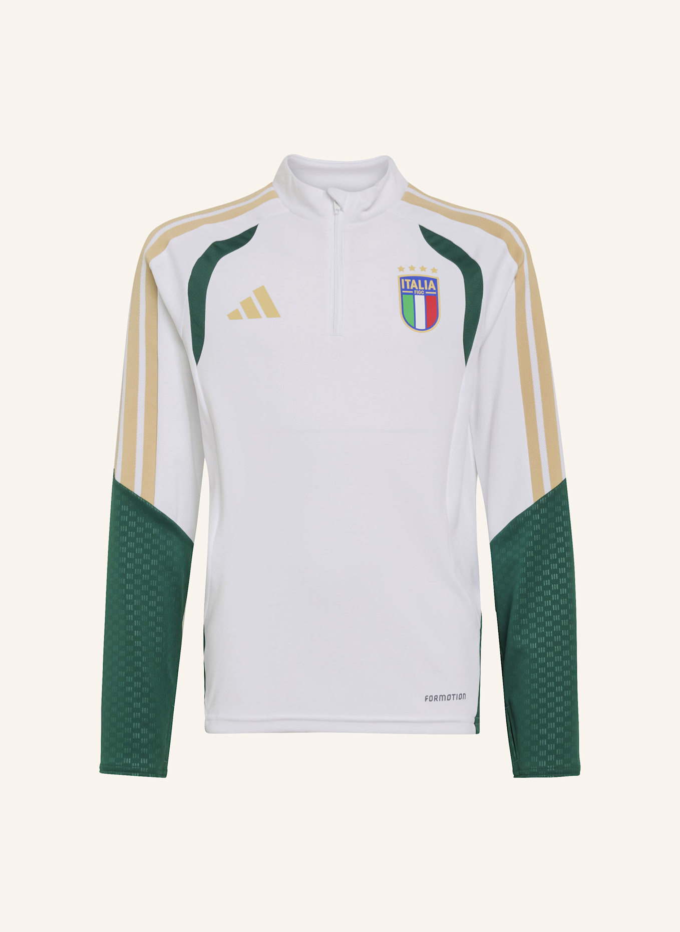 adidas ITALIEN 26 TIRO TRAININGSOBERTEIL KINDER: WEISS
