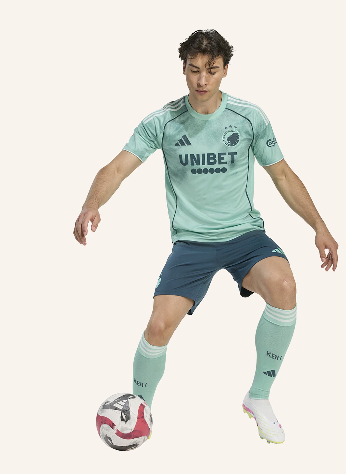 adidas FC KOPENHAGEN 2025/2026 AUSWEICHTRIKOT: GRÜN