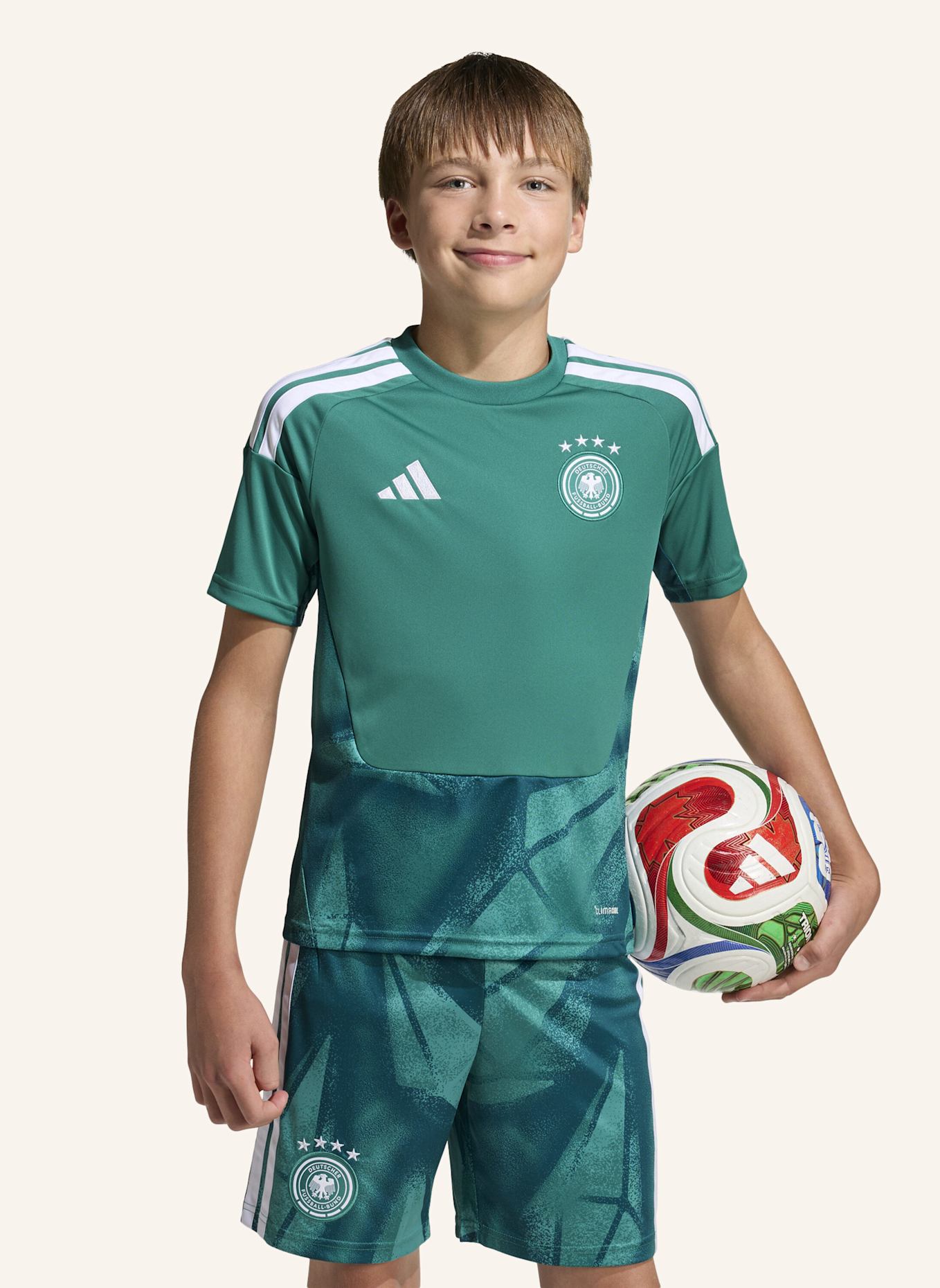 adidas DEUTSCHLAND 26 TORWART-HEIMTRIKOT KIDS: GRÜN