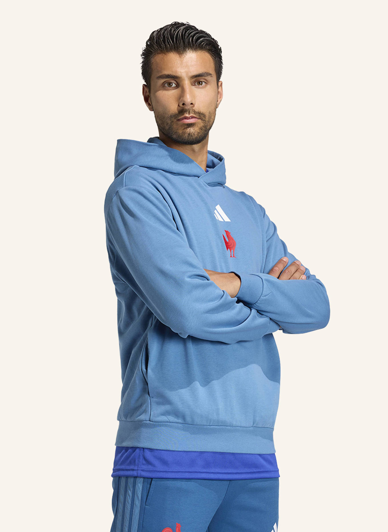 adidas FFR HOODY: BLAU