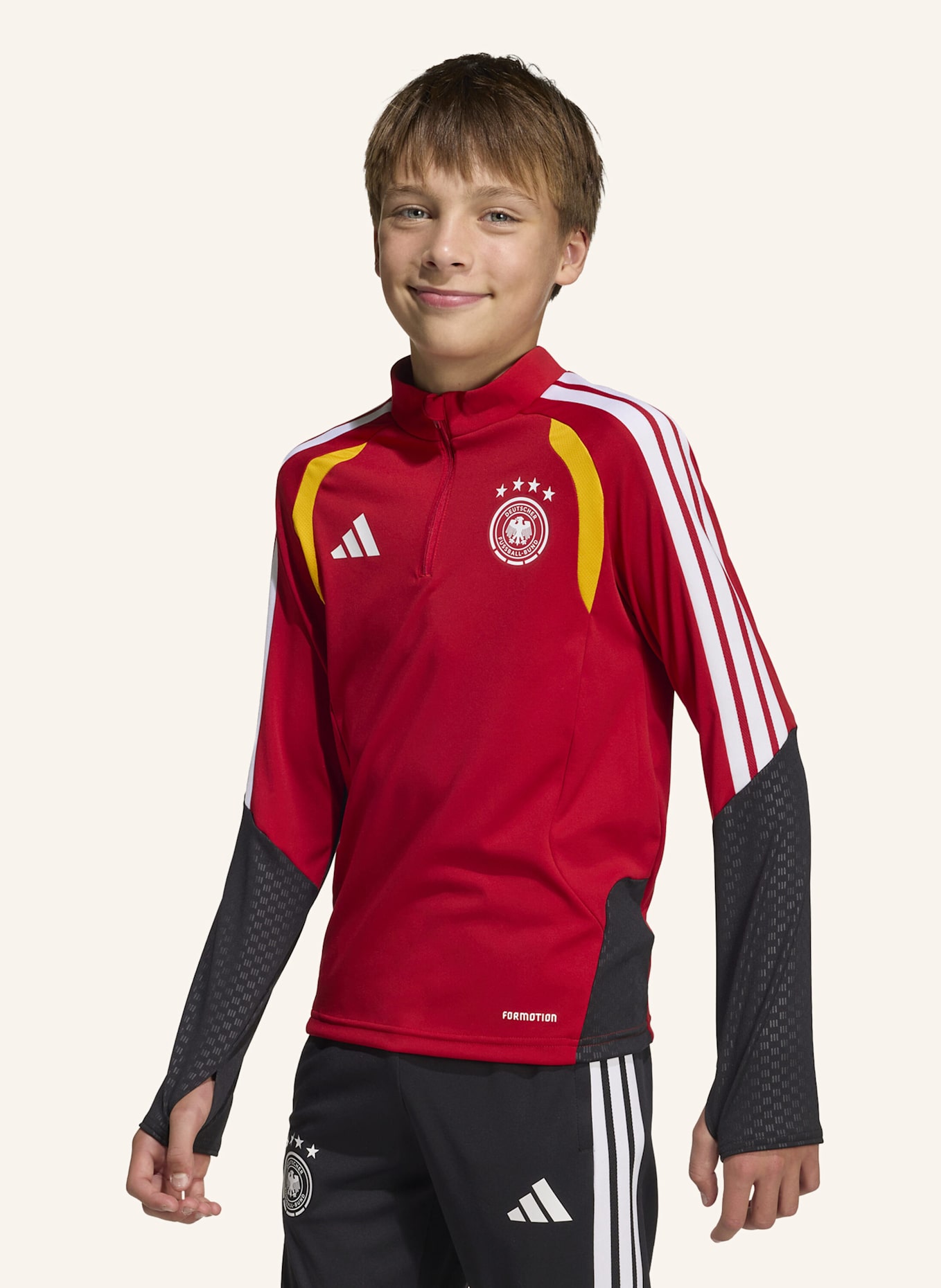 adidas GERMANY 26 TIRO KIDS TRAININGSOBERTEIL: ROT