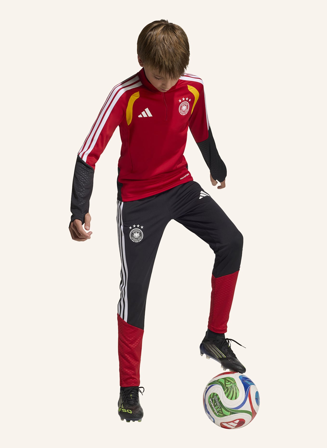 adidas GERMANY 26 TIRO KIDS TRAININGSOBERTEIL: ROT